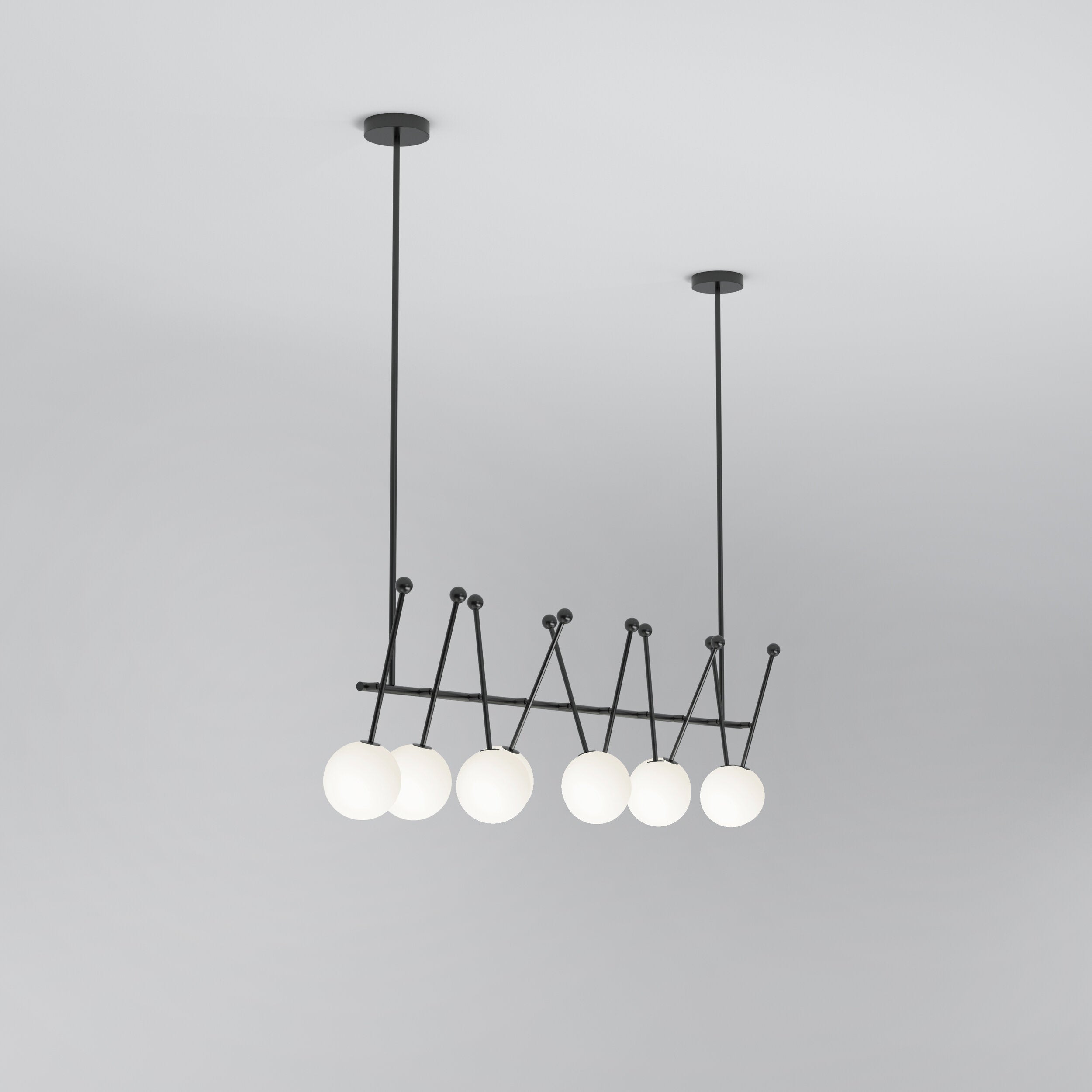 Vavele Vintage Industrial Straight Glass Pendant Lamp - Letslighting