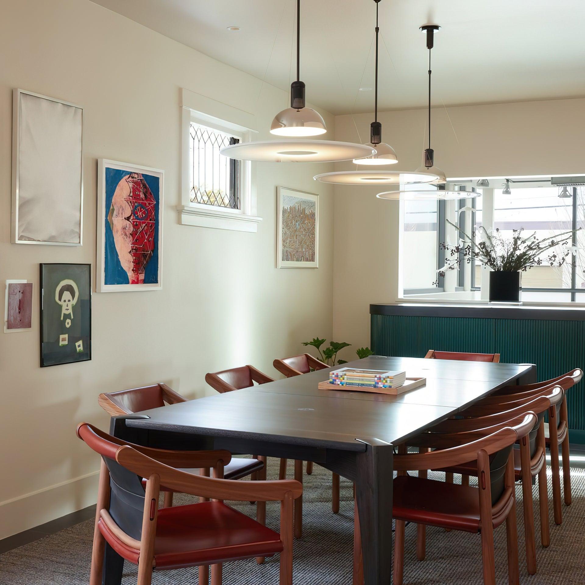 Coley Pendant Lamp Disc Shade Modern Dining Room - Letslighting