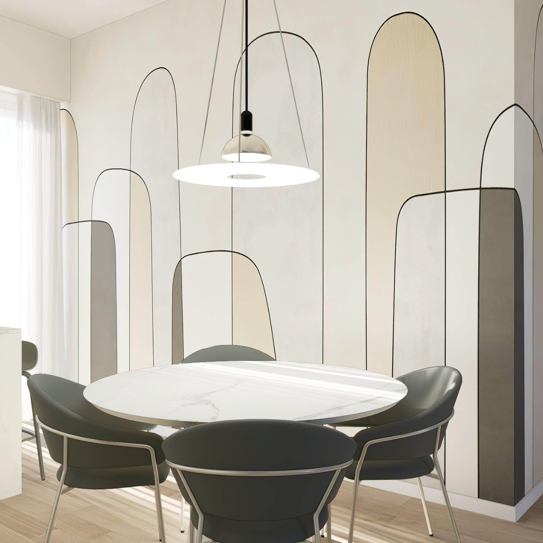 Coley Pendant Lamp Disc Shade Modern Dining Room - Letslighting