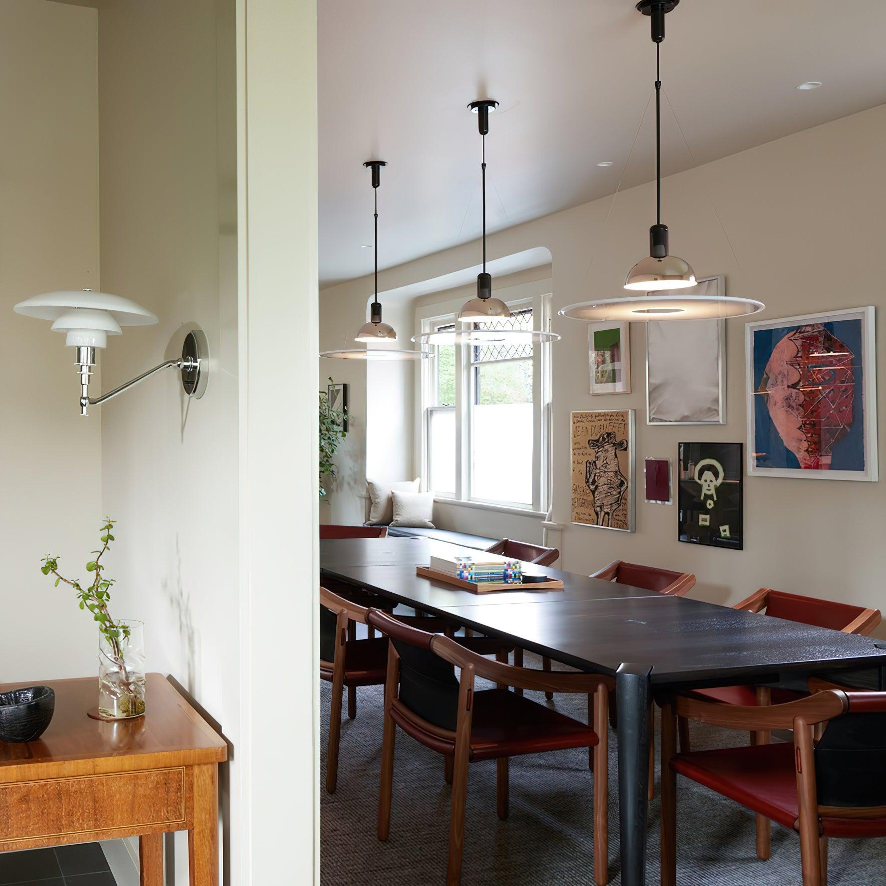 Coley Pendant Lamp Disc Shade Modern Dining Room - Letslighting