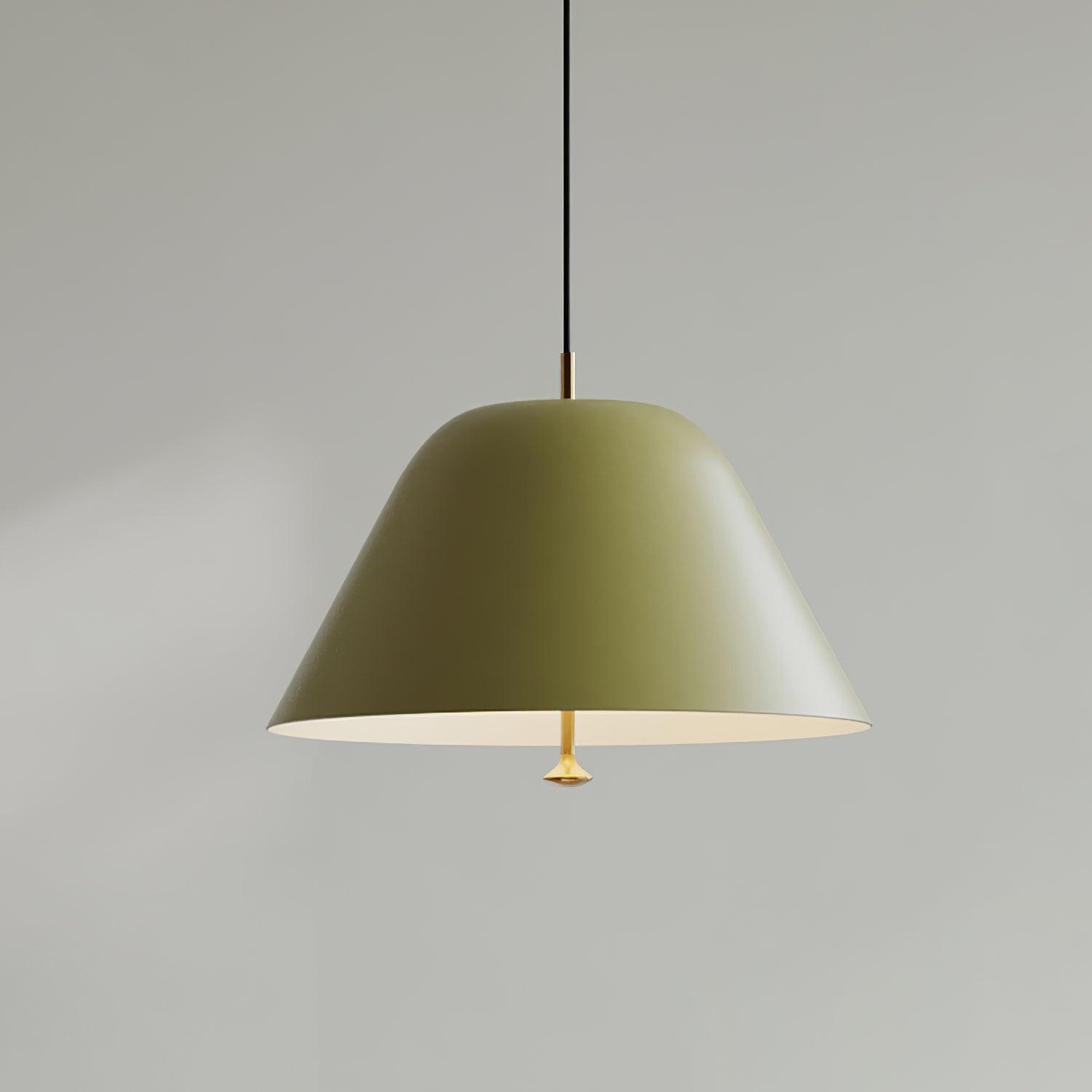 Pendant Lamp Modern Shade in Green and White Minimalist - Letslighting