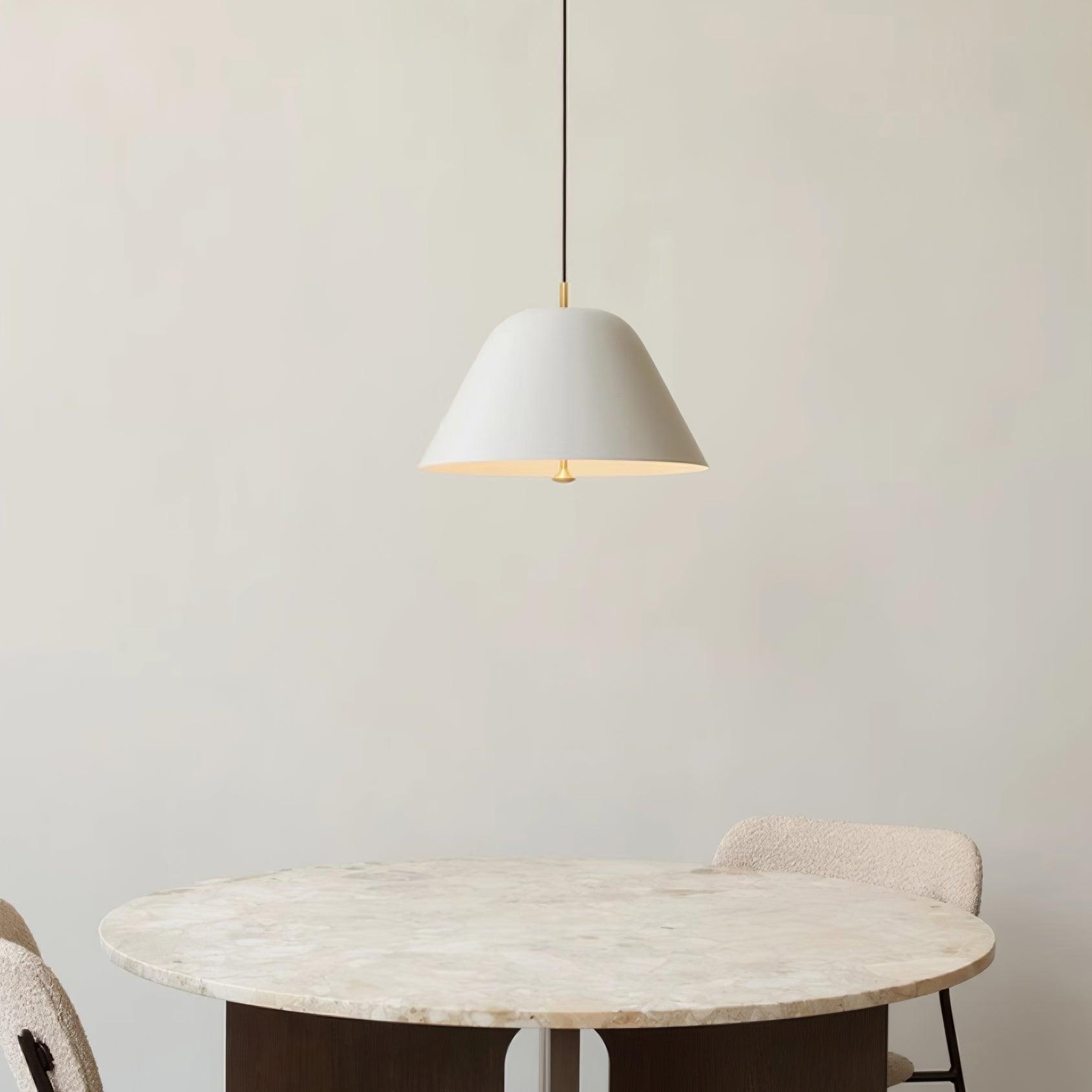 Pendant Lamp Modern Shade in Green and White Minimalist - Letslighting