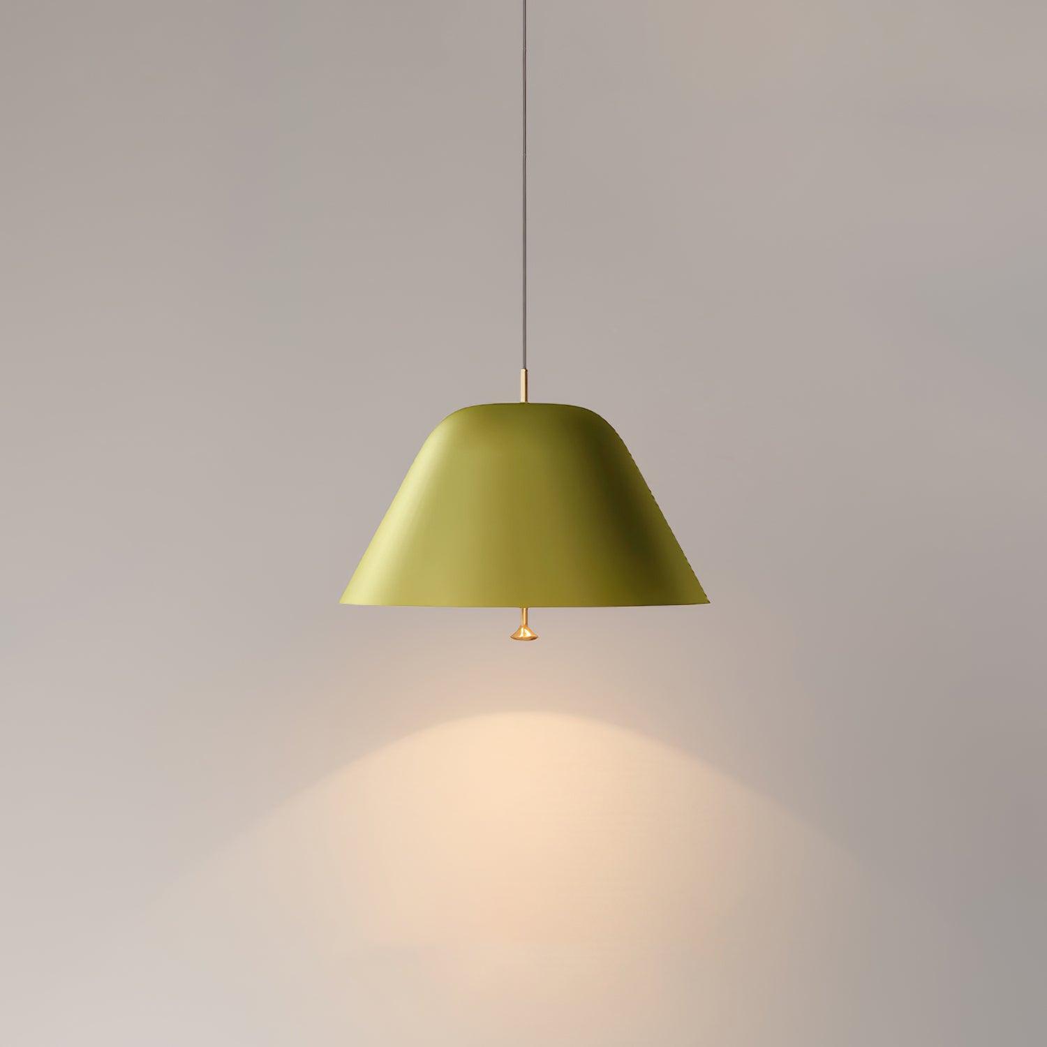 Pendant Lamp Modern Shade in Green and White Minimalist - Letslighting