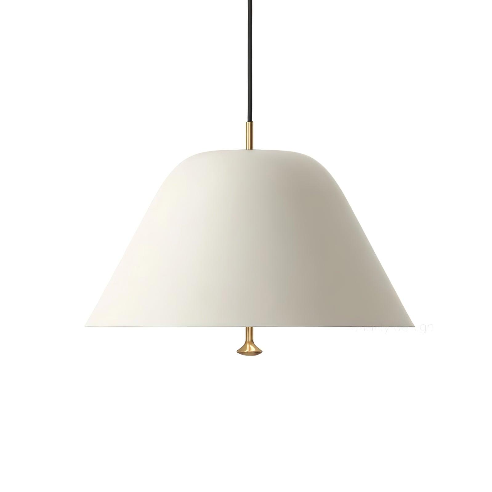 Solara Pendant Lamp Bell Glass Brass Minimalist - Letslighting