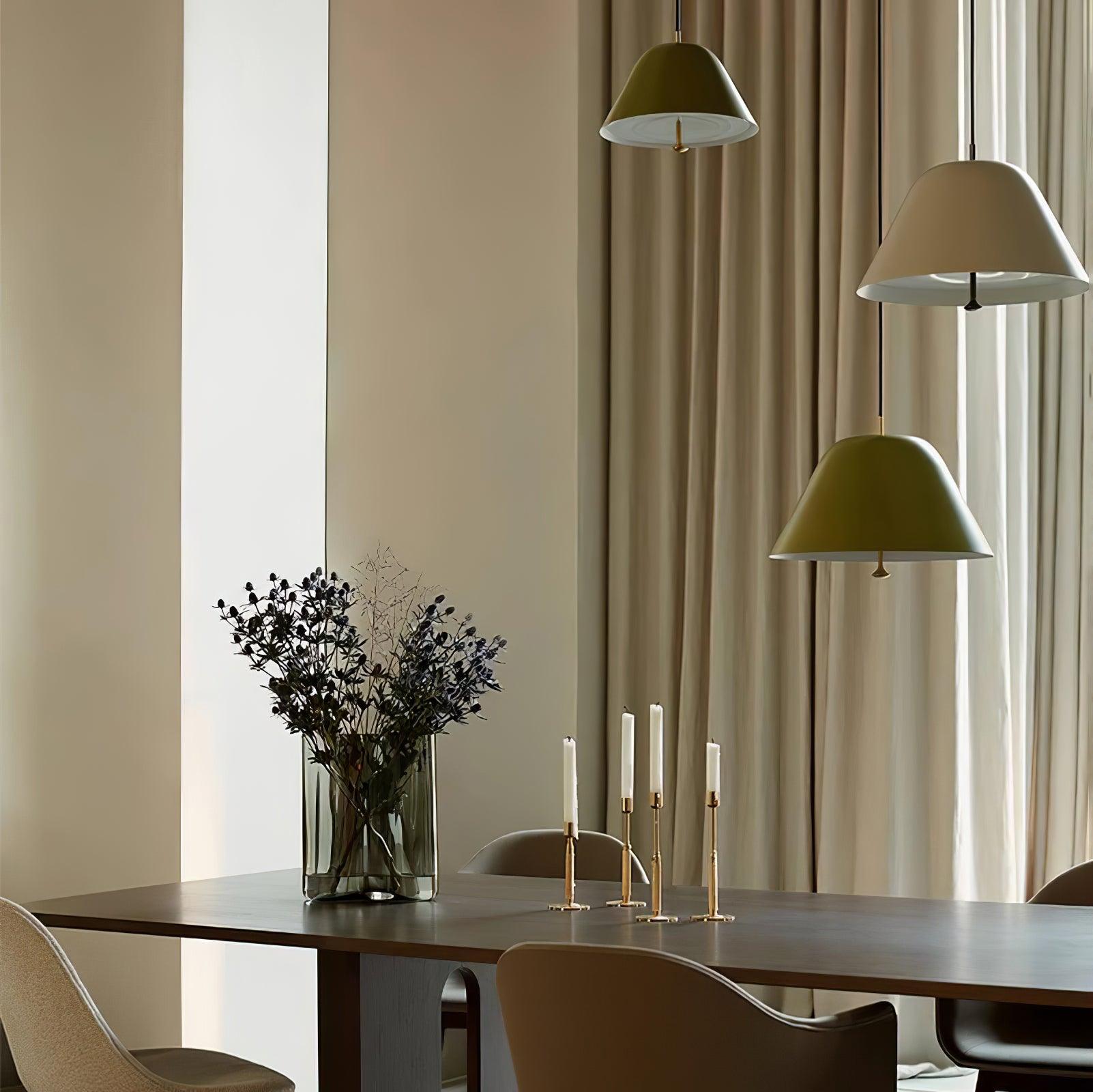 Solara Pendant Lamp Bell Glass Brass Minimalist - Letslighting