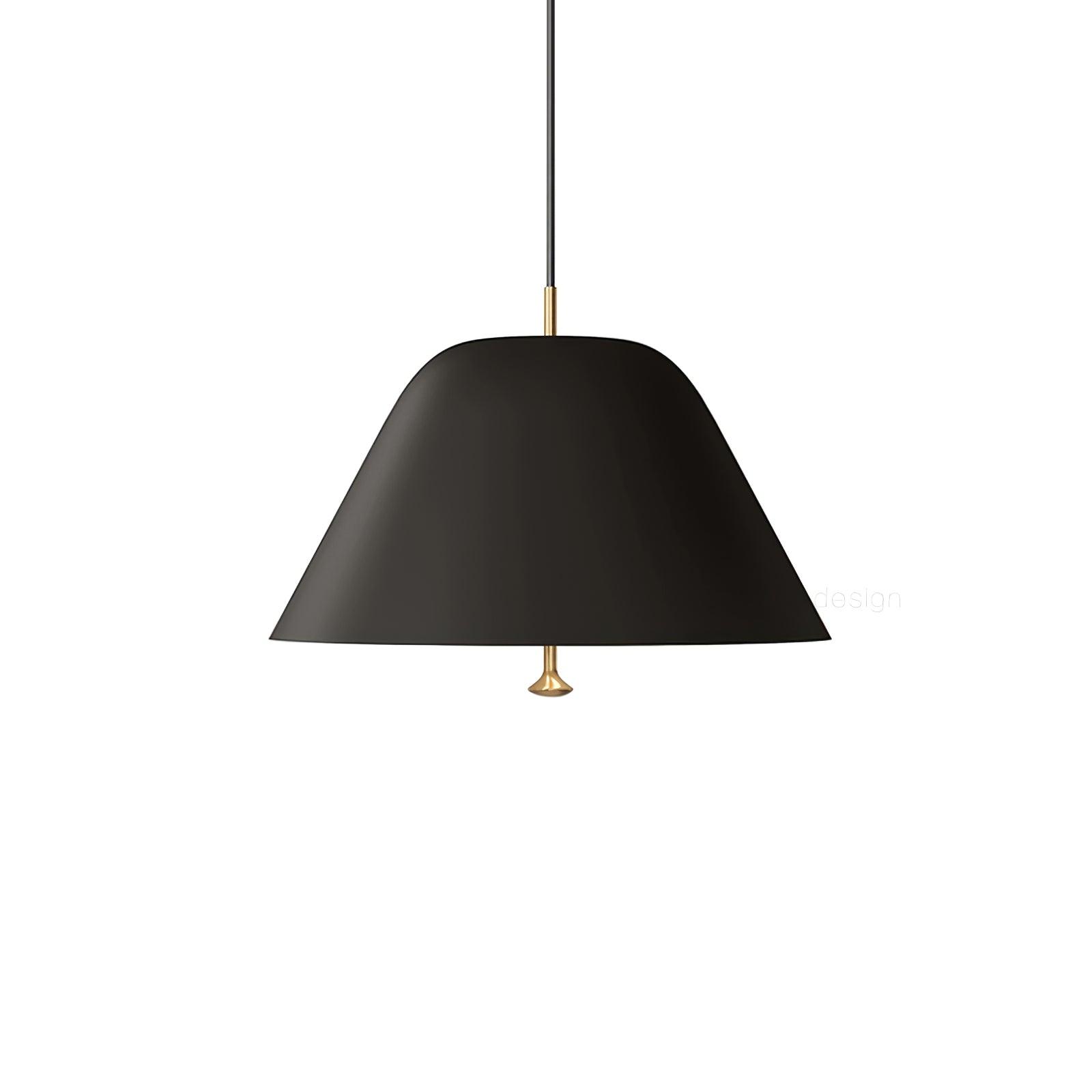 Solara Pendant Lamp Bell Glass Brass Minimalist - Letslighting