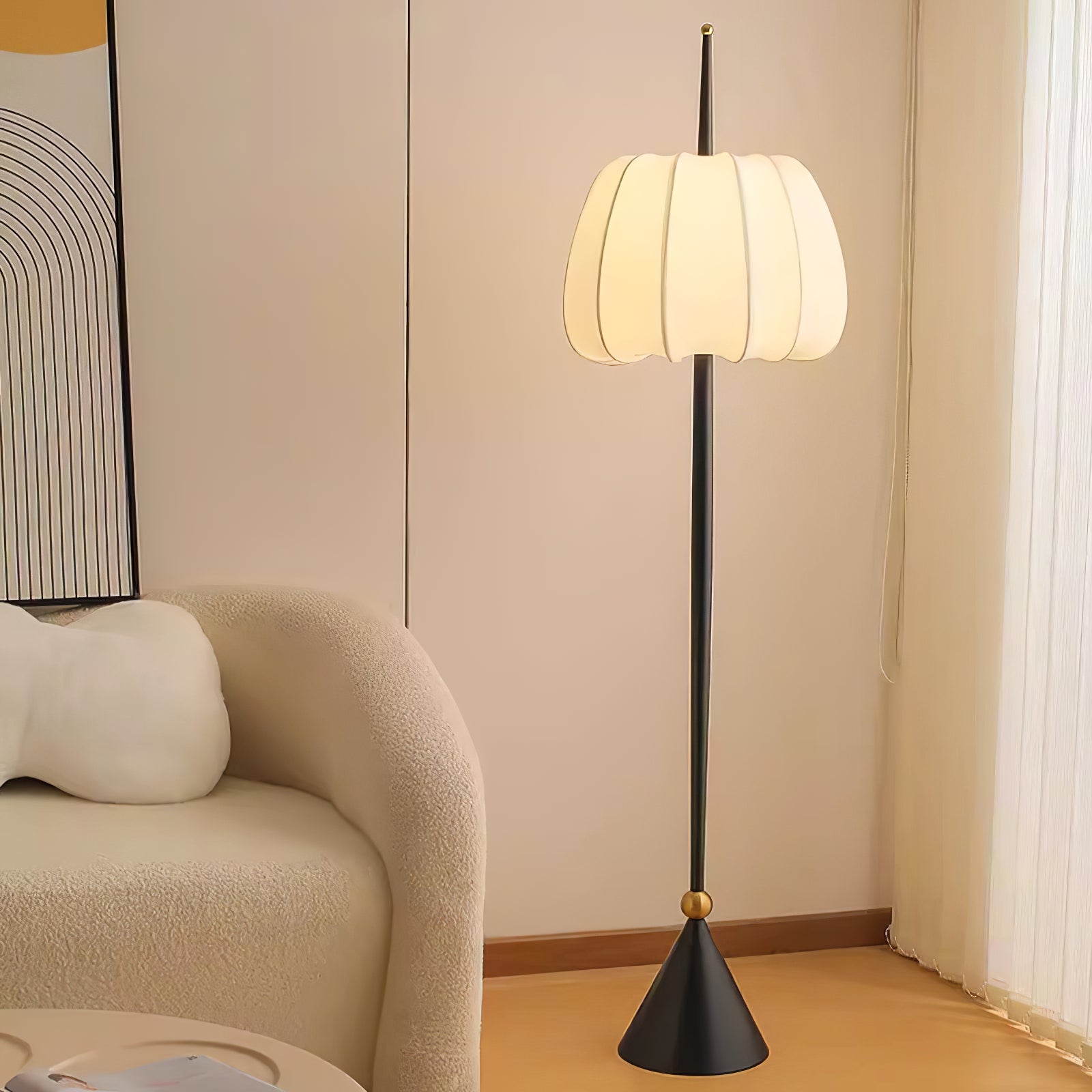 Pick Minimalist Fabric Floor Lamp - Letslighting