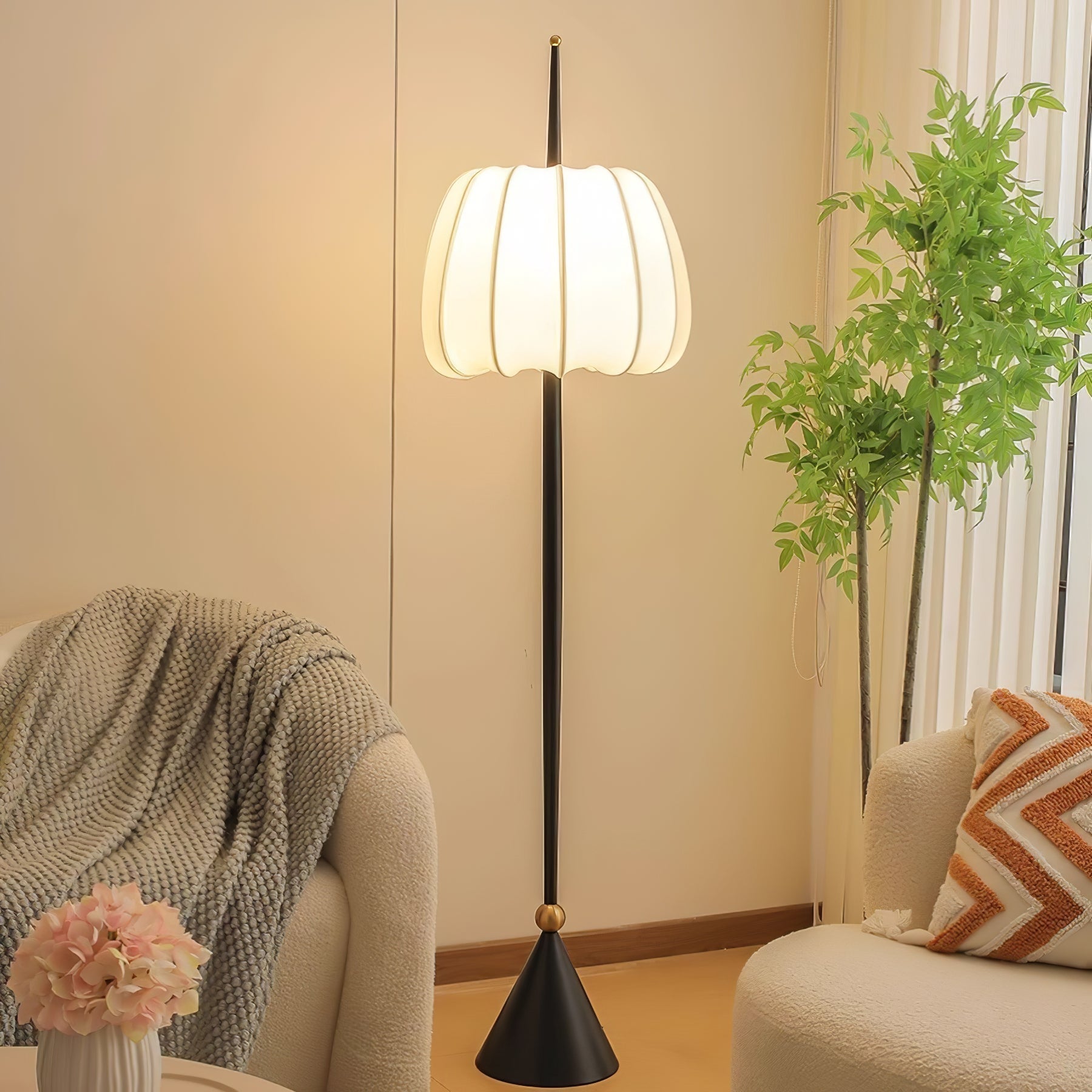 Pick Minimalist Fabric Floor Lamp - Letslighting