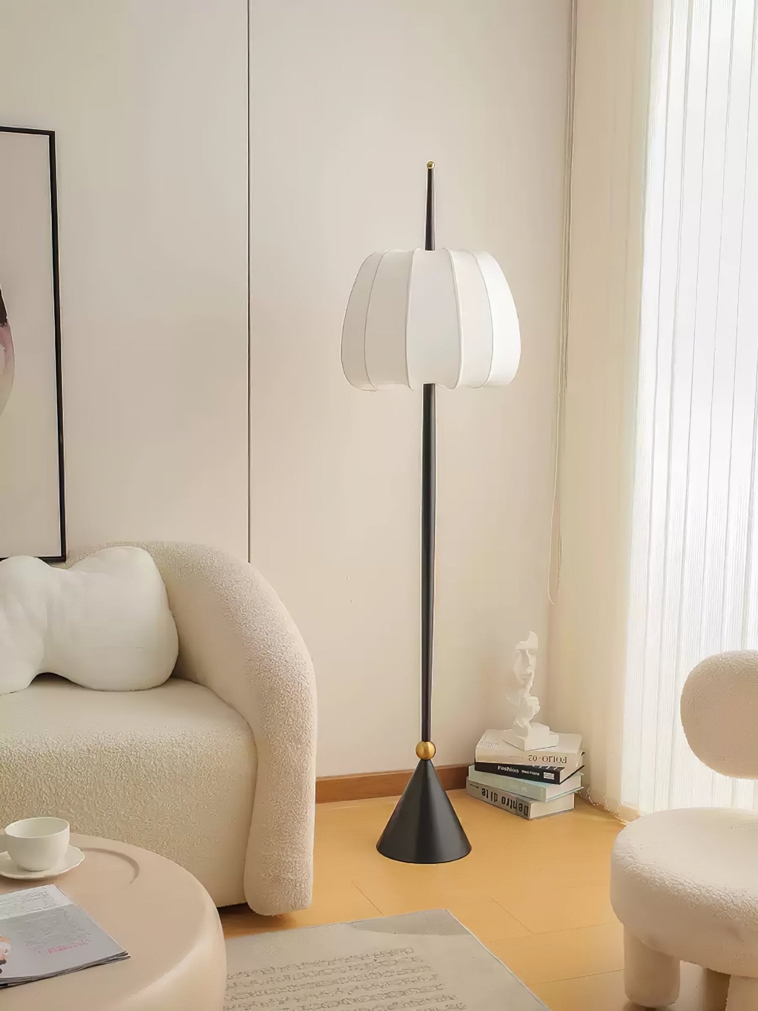 Pick Minimalist Fabric Floor Lamp - Letslighting