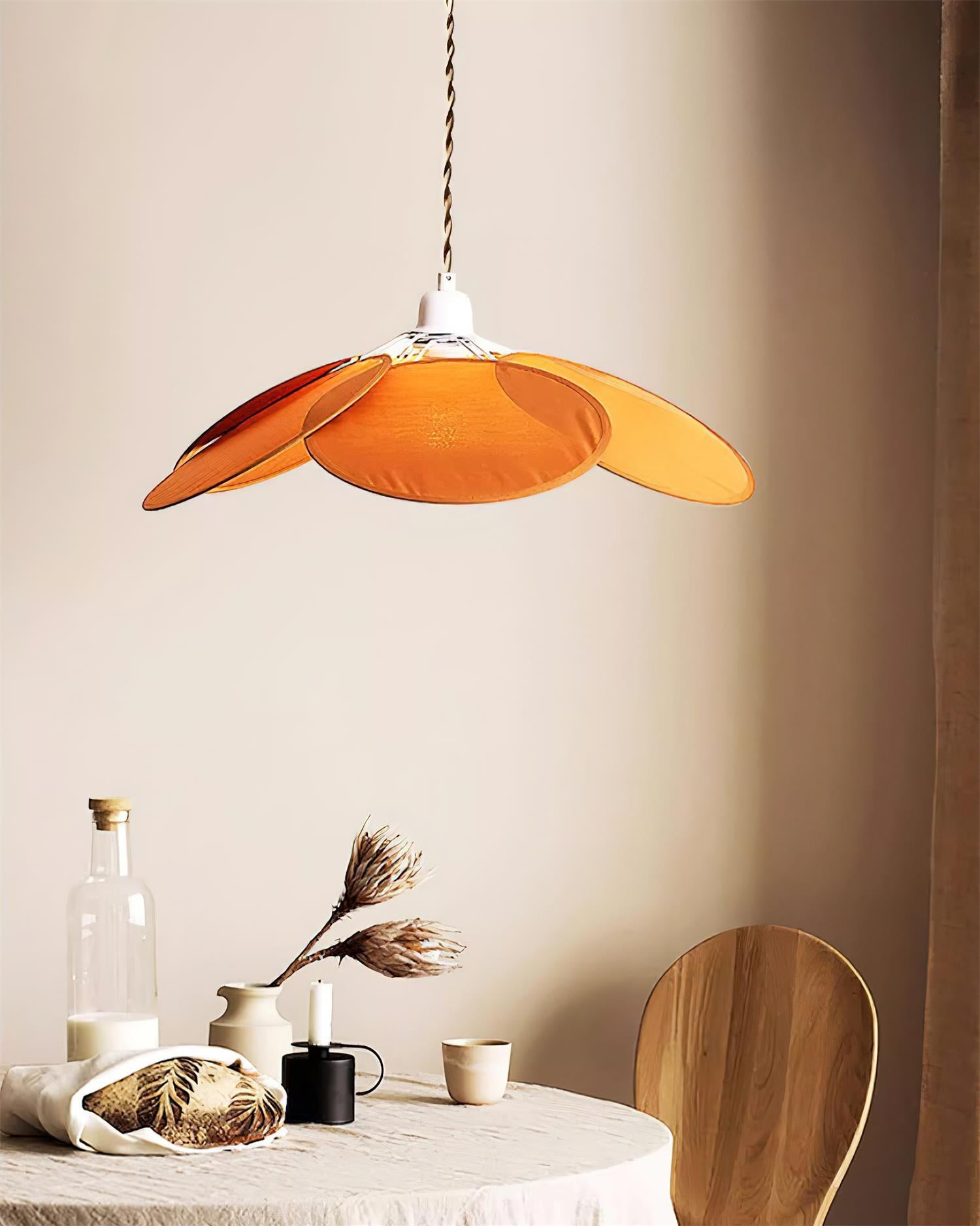 Tiana Pendant Lamp Overlapping Petals Vibrant - Letslighting