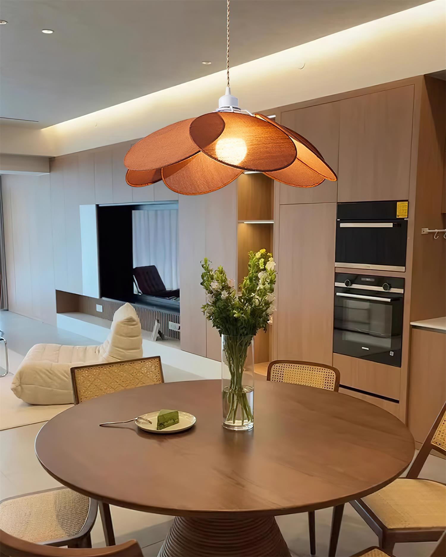 Tiana Pendant Lamp Overlapping Petals Vibrant - Letslighting
