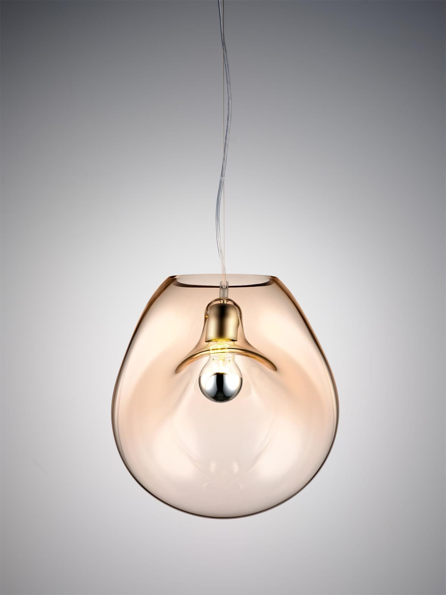 Lymara Modern Minimalist Black Glass Pendant Light - Letslighting
