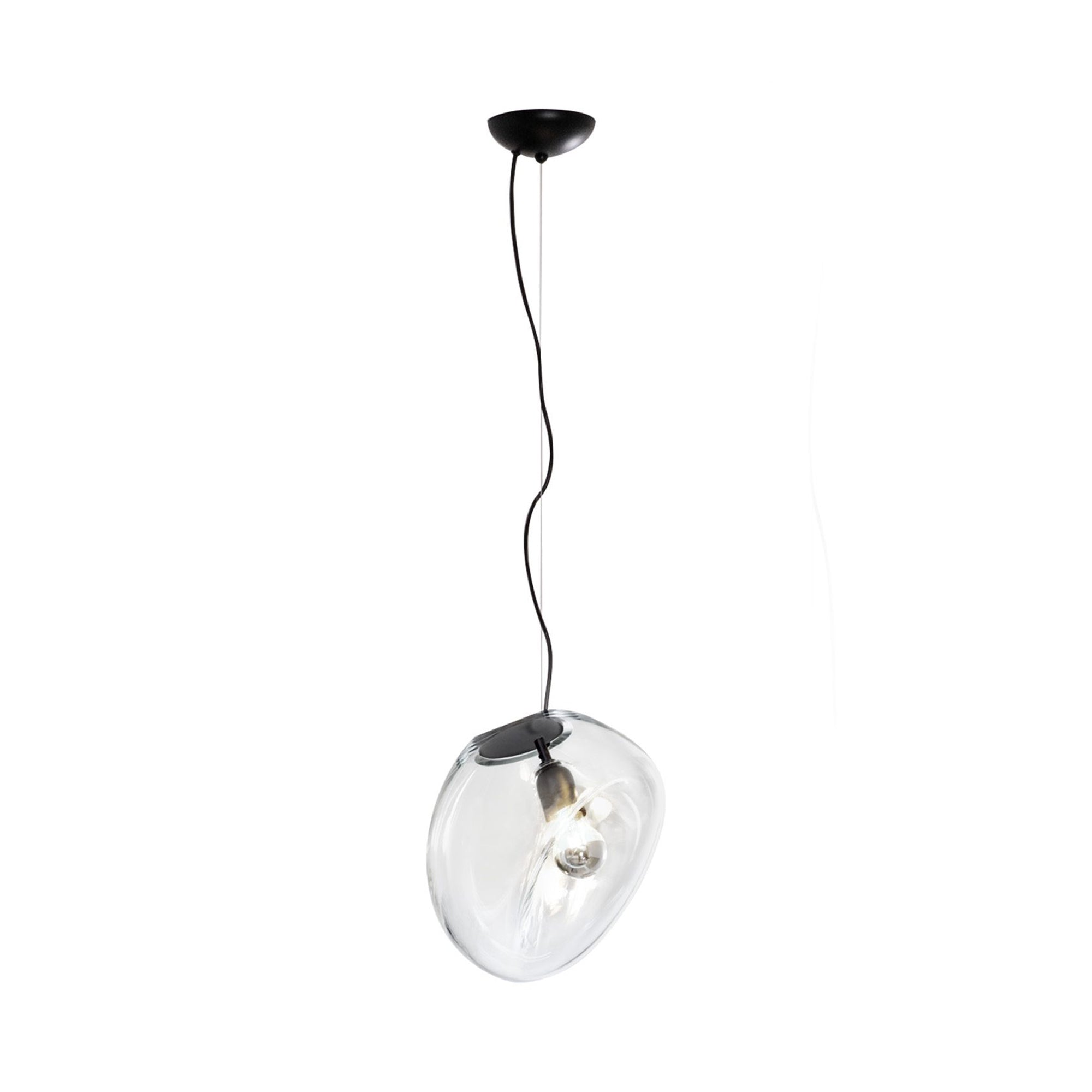 Lymara Modern Minimalist Black Glass Pendant Light - Letslighting