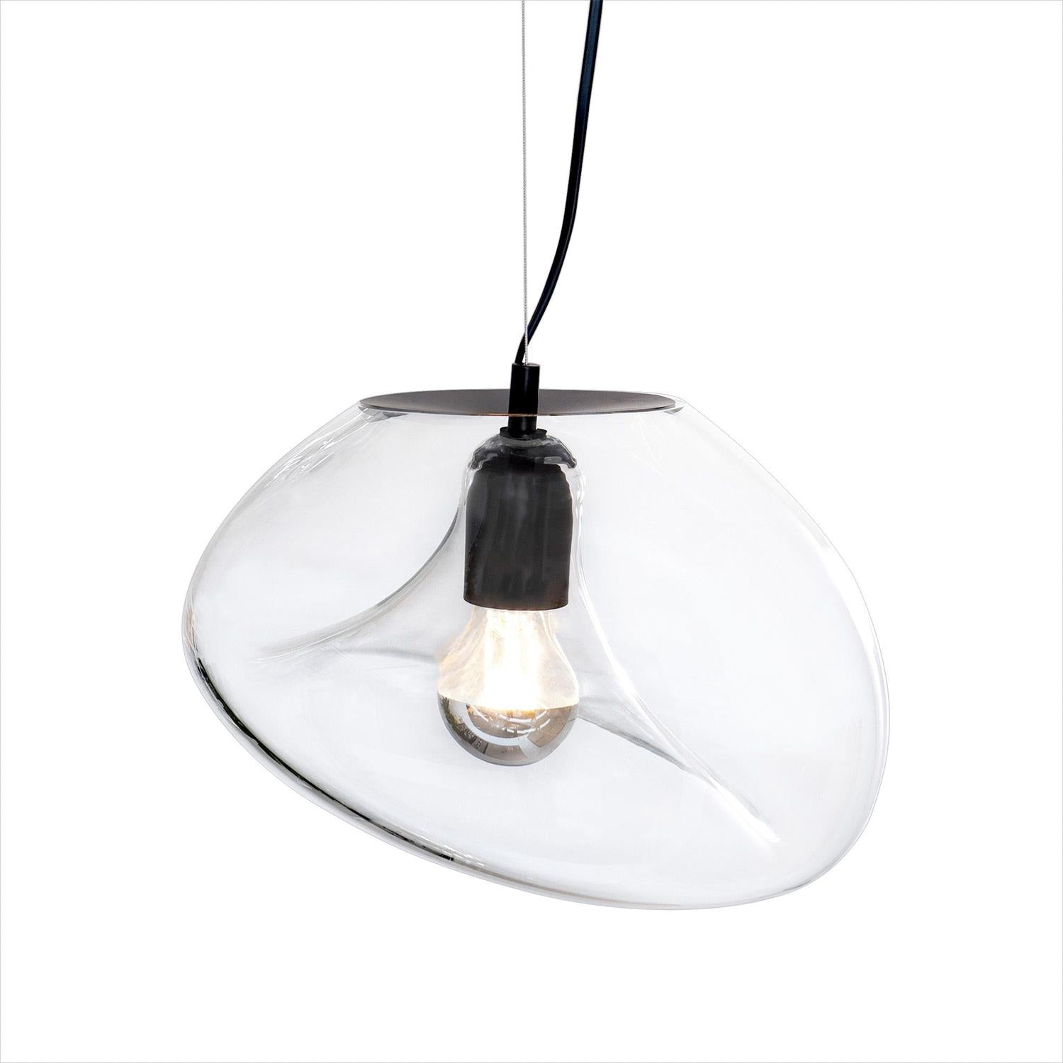 Lymara Modern Minimalist Black Glass Pendant Light - Letslighting