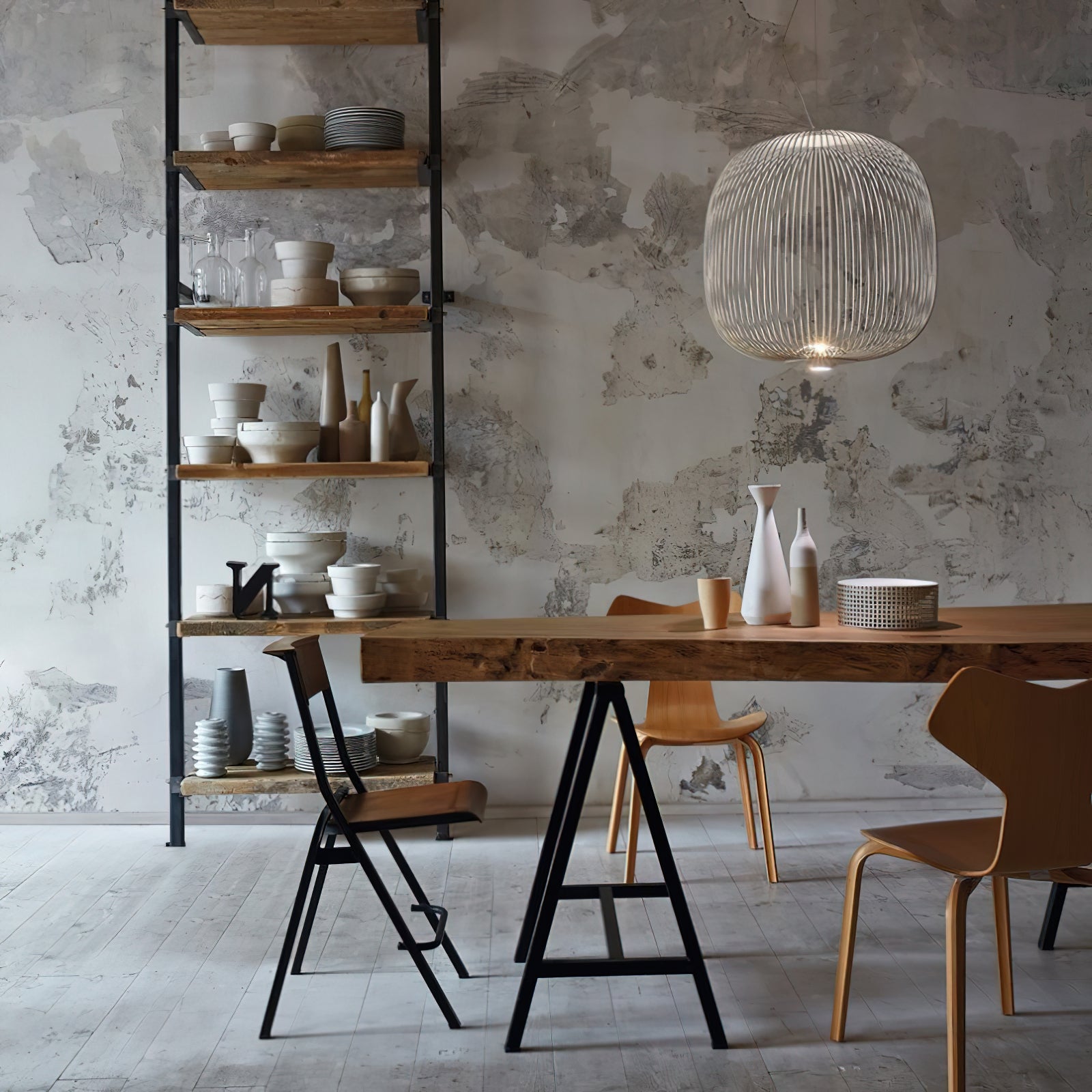 Vadorora Modern Minimalist Cage Pendant Lamp - Letslighting