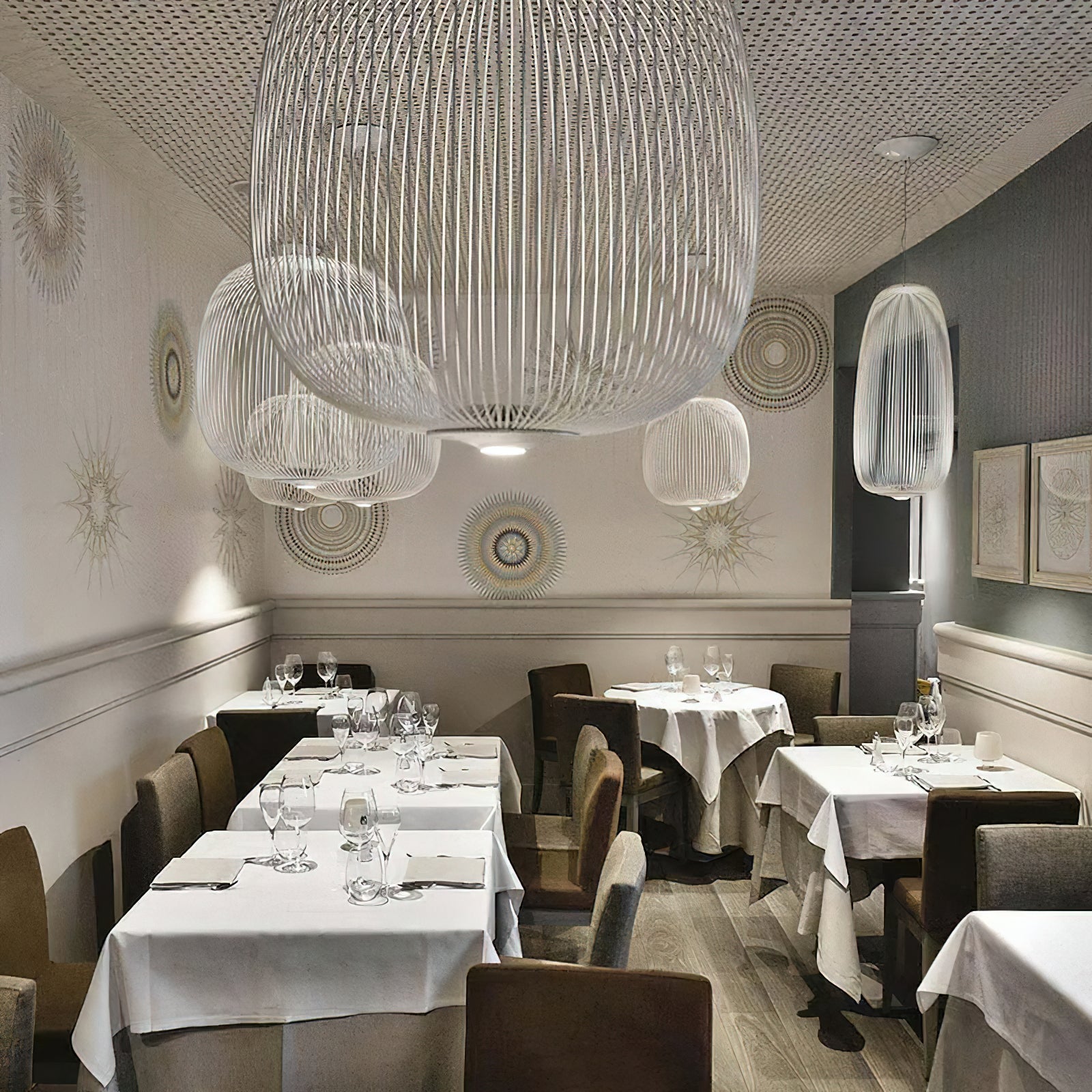 Vadorora Modern Minimalist Cage Pendant Lamp - Letslighting