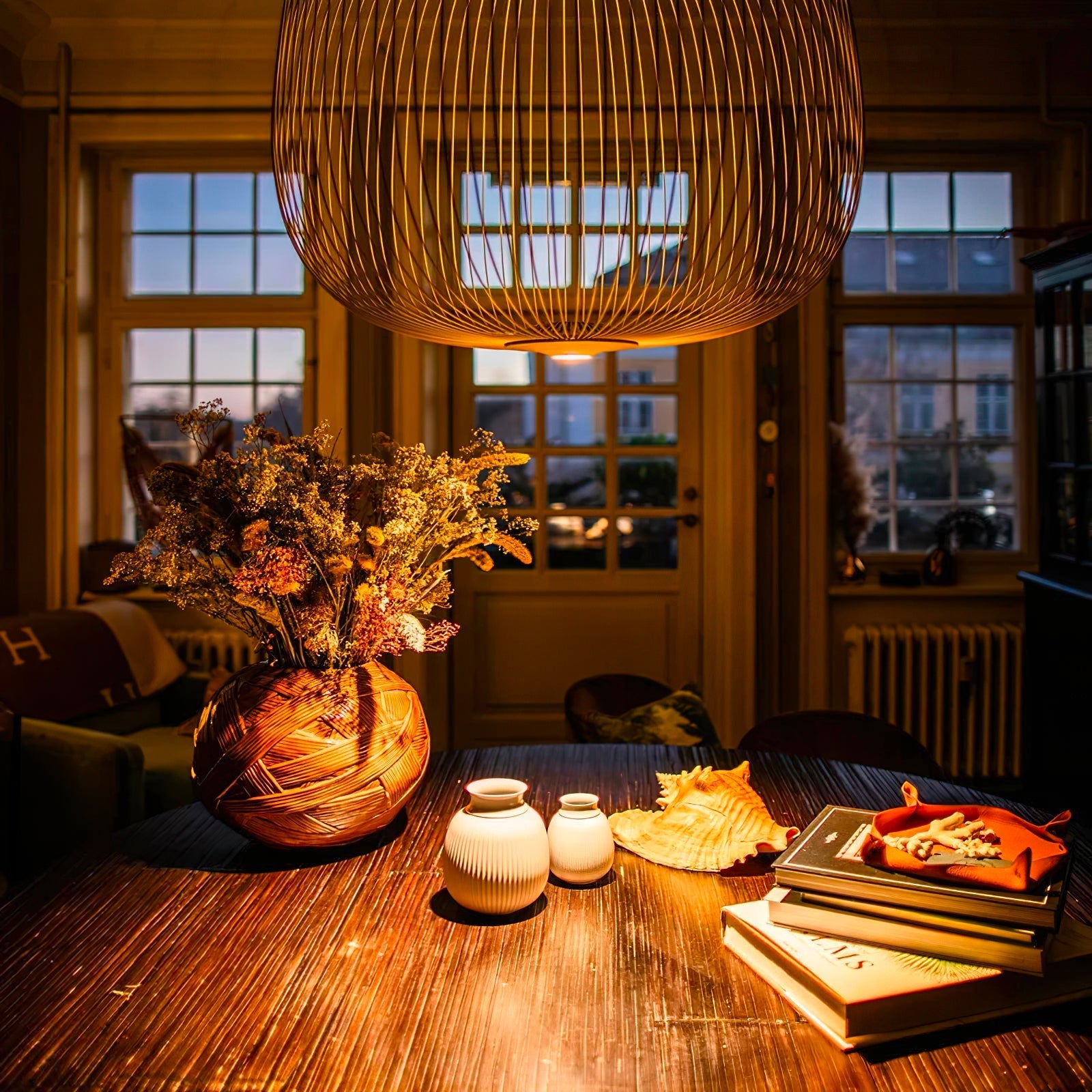 Vadorora Modern Minimalist Cage Pendant Lamp - Letslighting