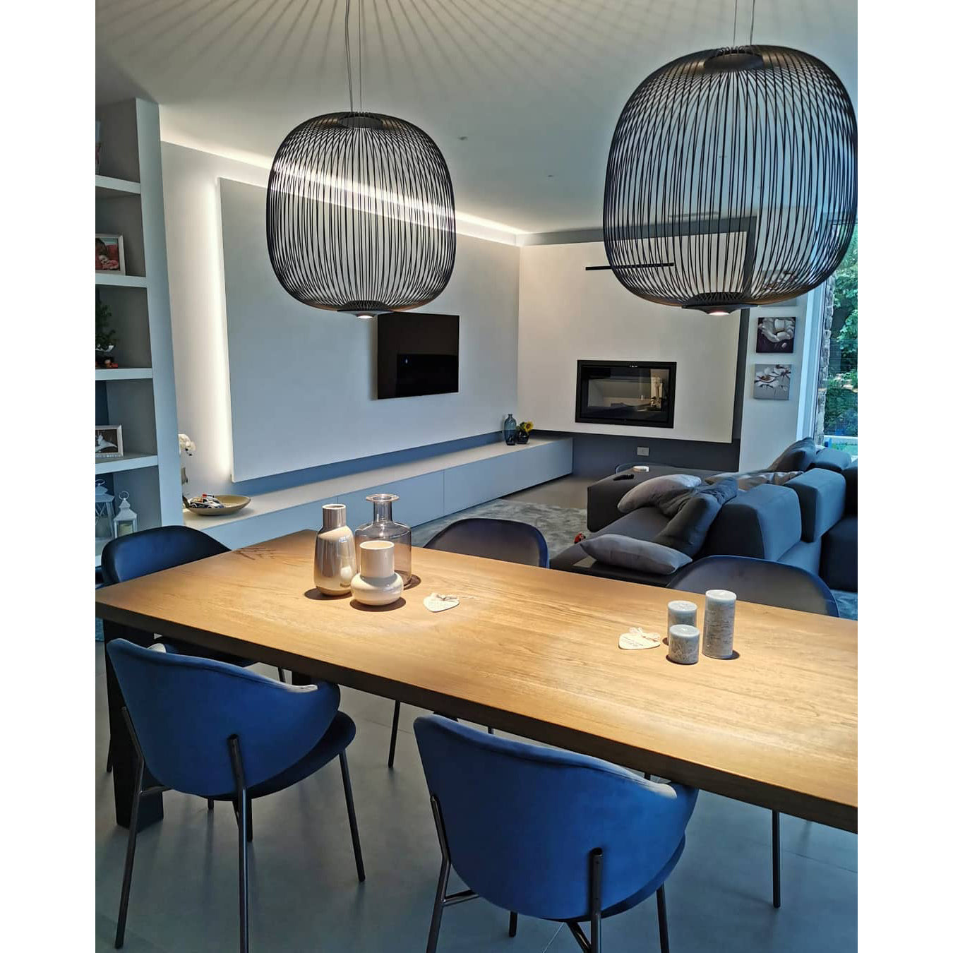 Vadorora Modern Minimalist Cage Pendant Lamp - Letslighting