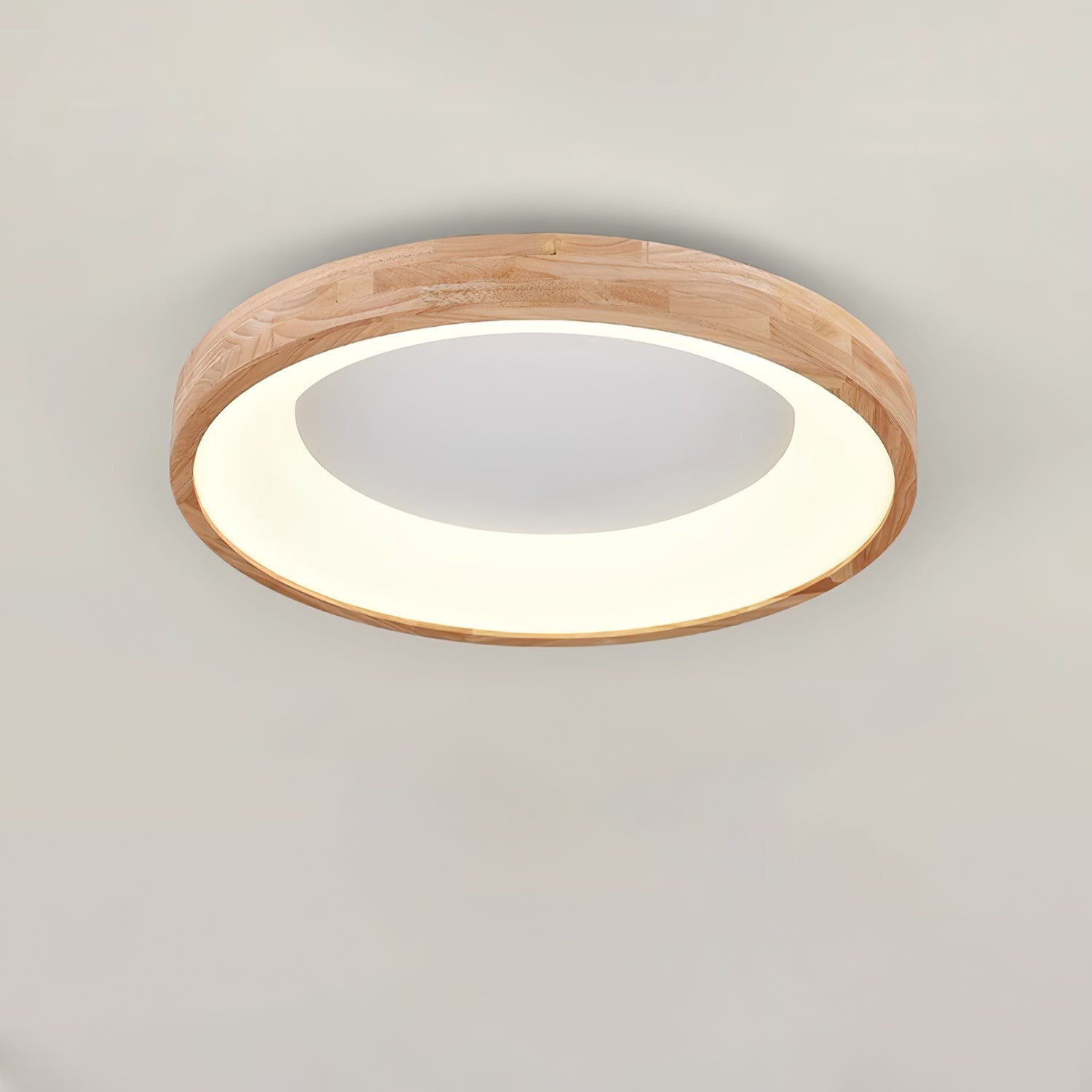 Uphae Modern Minimalist Square Wood Ceiling Light - Letslighting