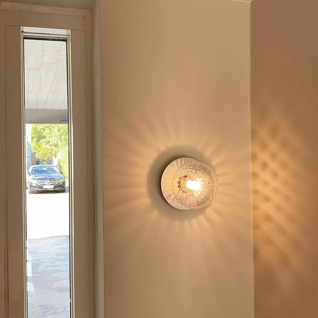 Lustra Wall Lamp Disc Globe Minimalist - Letslighting