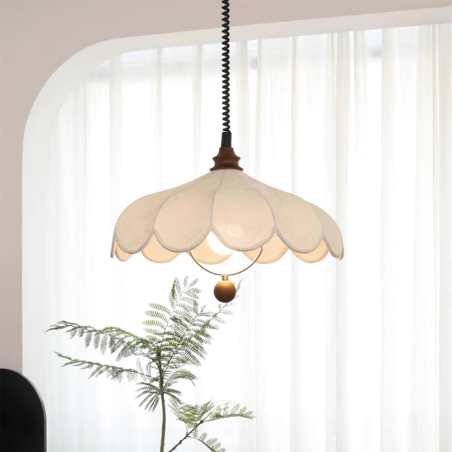 Ritta Vintage Floral Shade Pendant Light - Letslighting