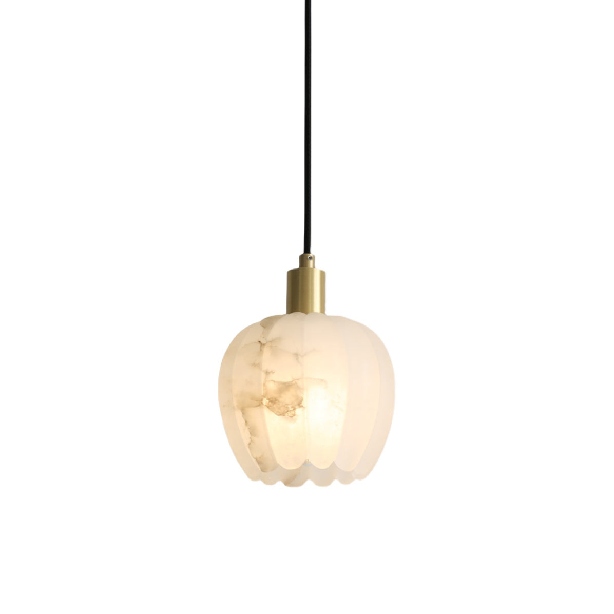Ritta Pendant Light Flower-shaped Alabaster