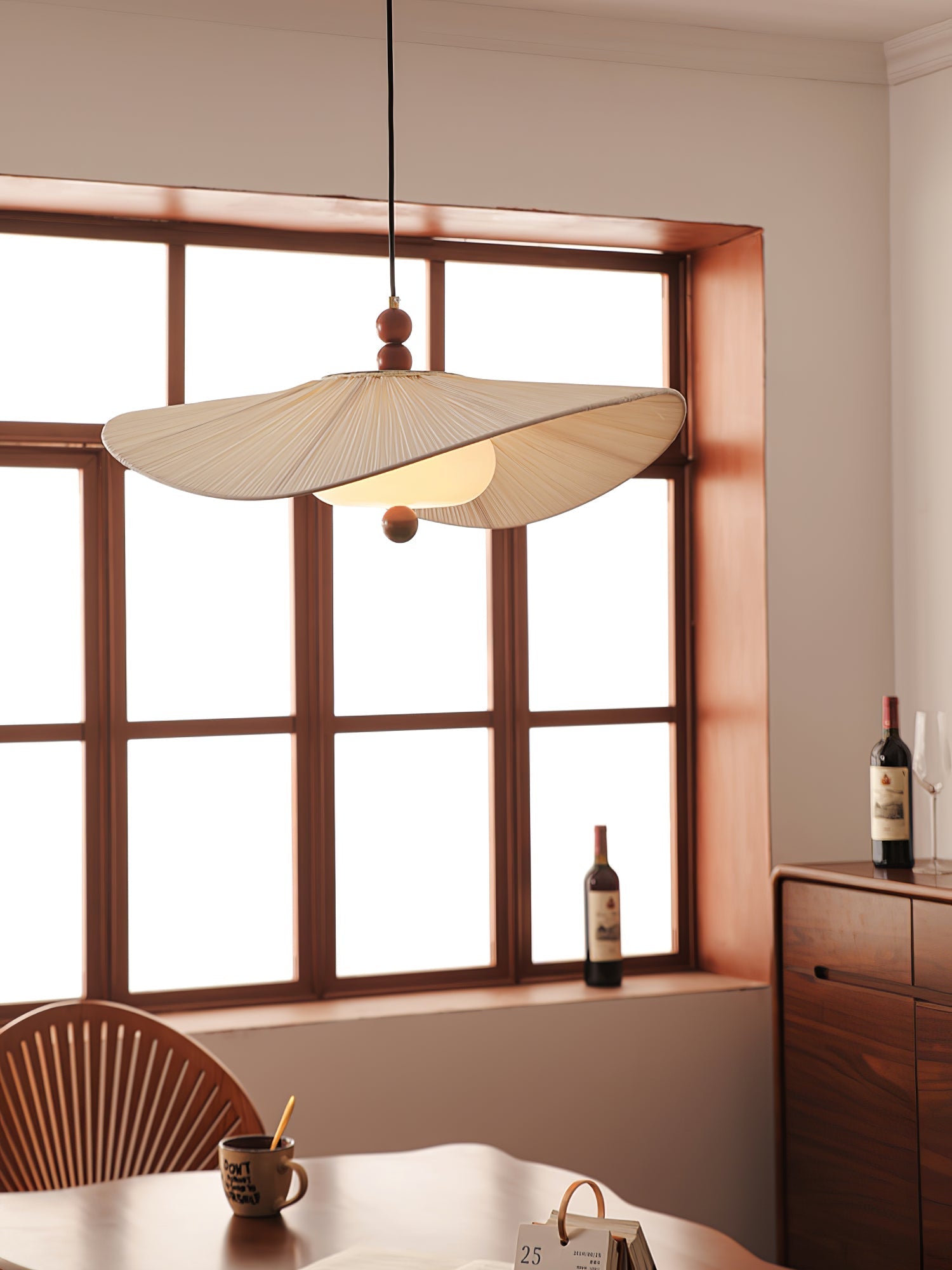 Zovenil Organic Fabric Pendant Light - Letslighting