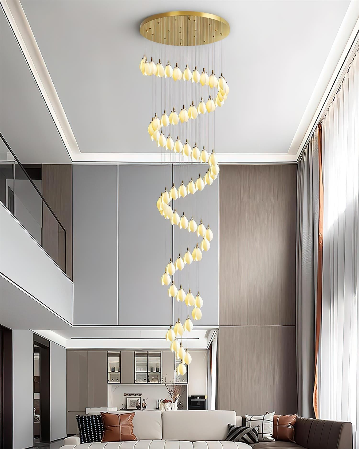 Lilium Chandelier Drop Cascading Petals - Letslighting