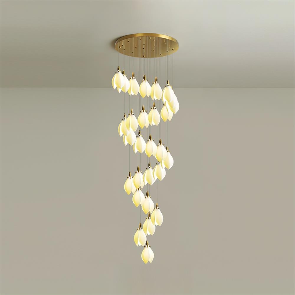 Lilium Chandelier Drop Cascading Petals - Letslighting