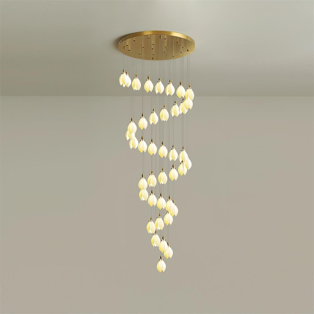 Lilium Chandelier Drop Cascading Petals - Letslighting