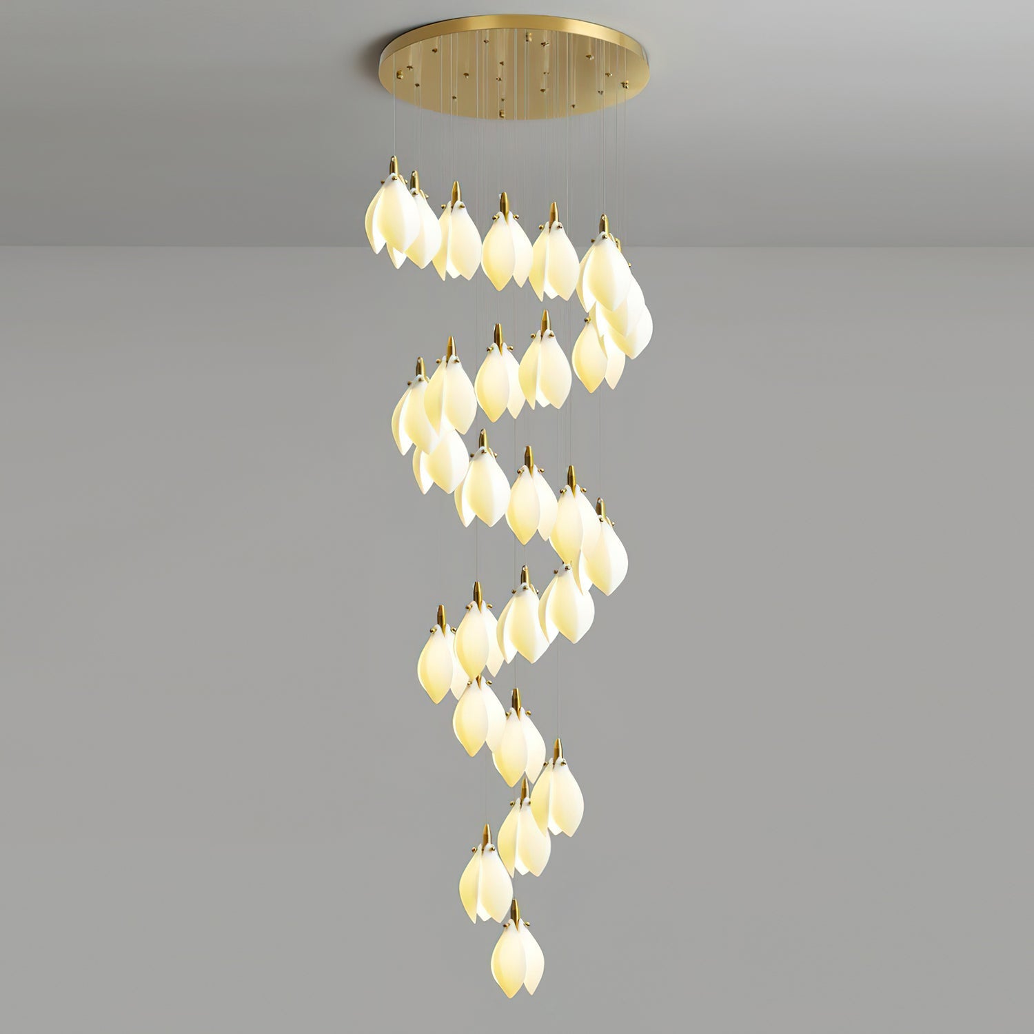 Lilium Chandelier Drop Cascading Petals - Letslighting