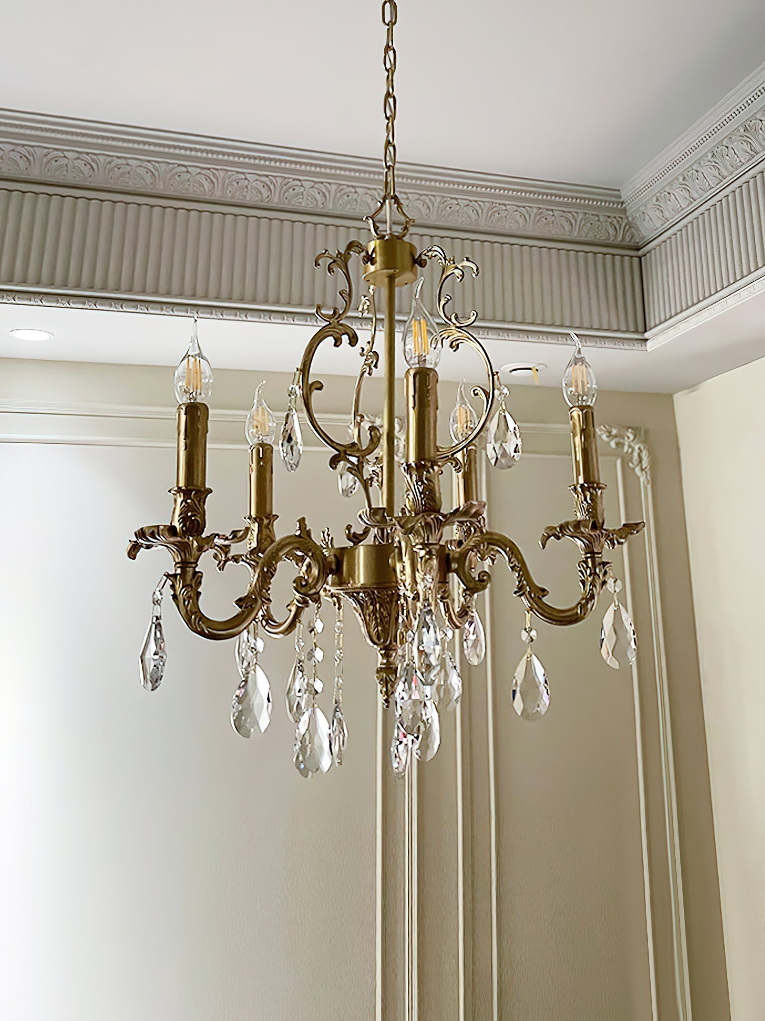 Olrinila Postmodern Luxury Brass Crystal Chandelier - Letslighting