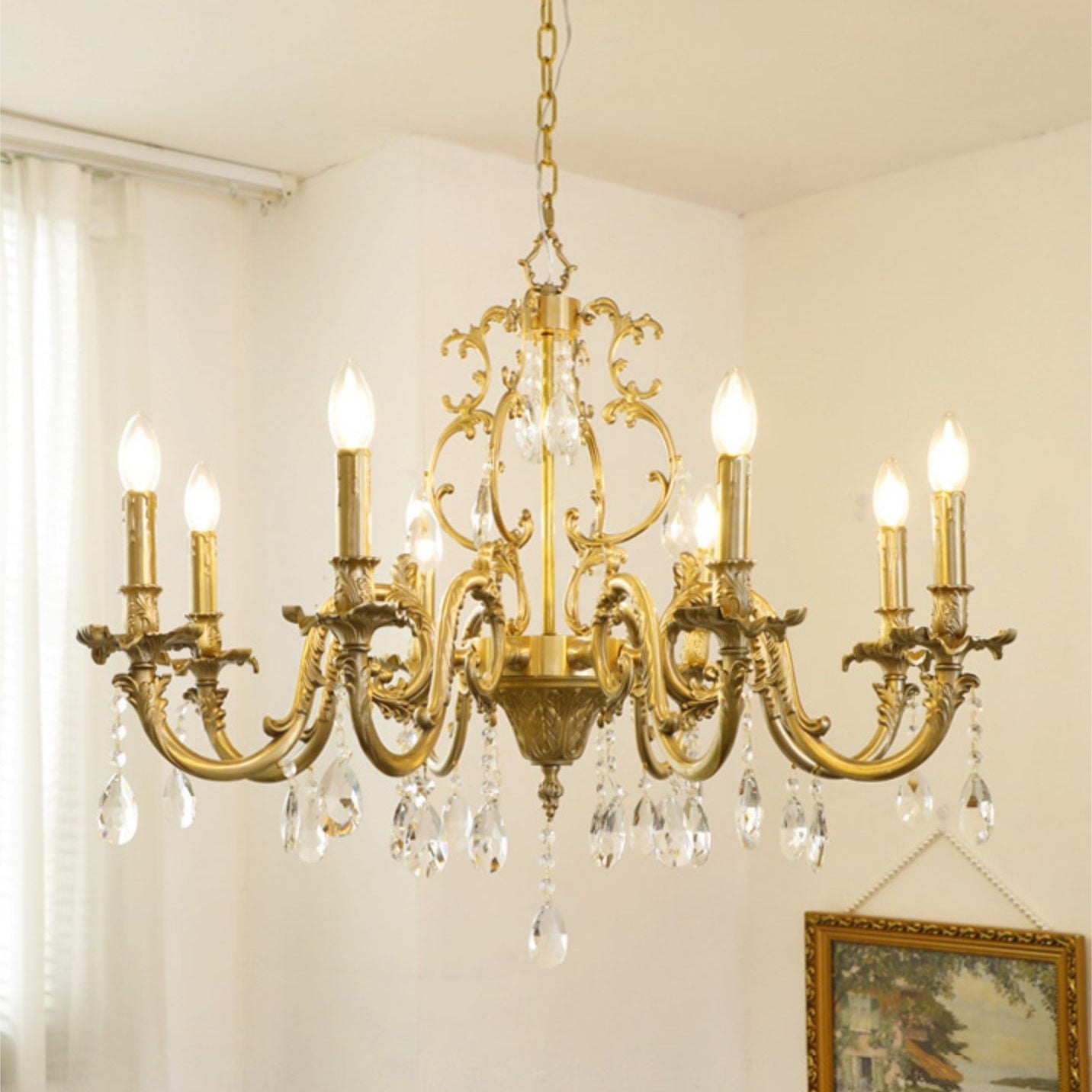 Olrinila Postmodern Luxury Brass Crystal Chandelier - Letslighting