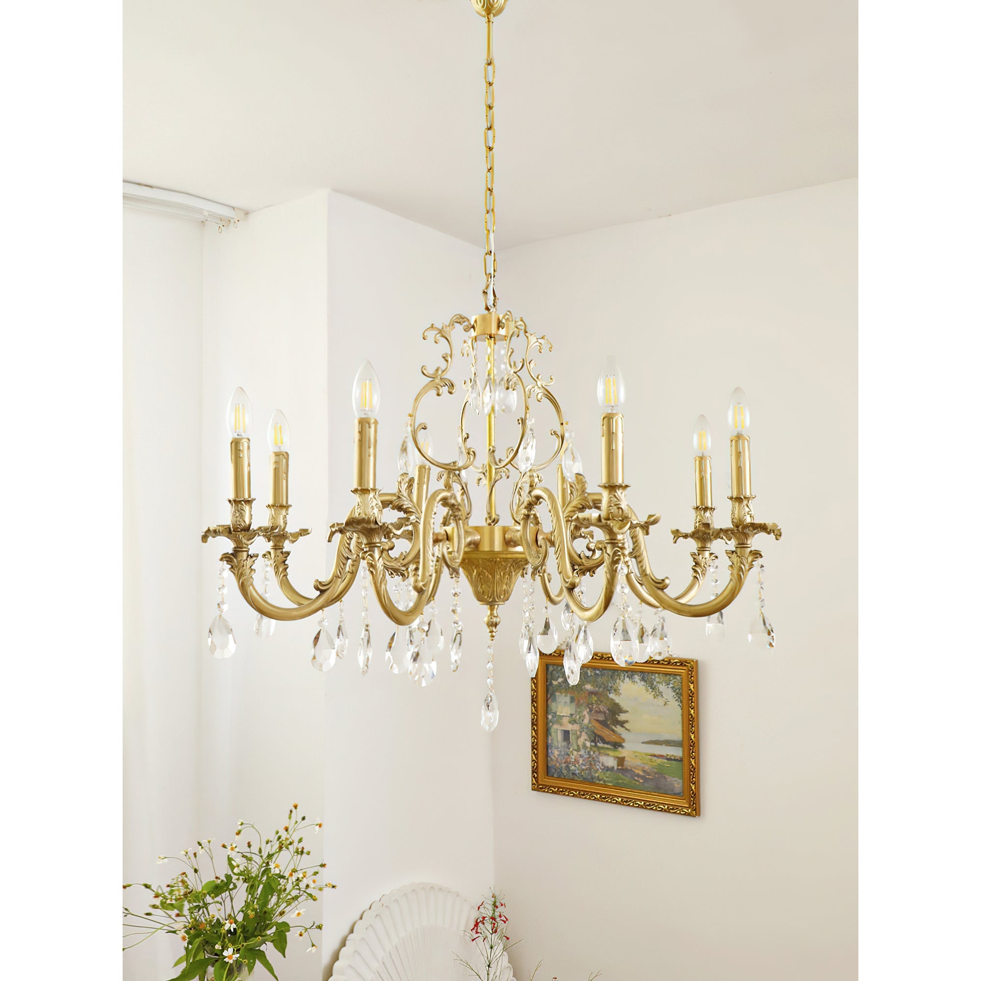 Olrinila Postmodern Luxury Brass Crystal Chandelier - Letslighting