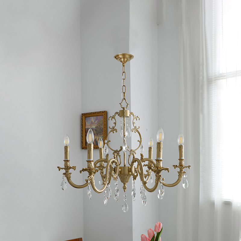 Olrinila Postmodern Luxury Brass Crystal Chandelier - Letslighting