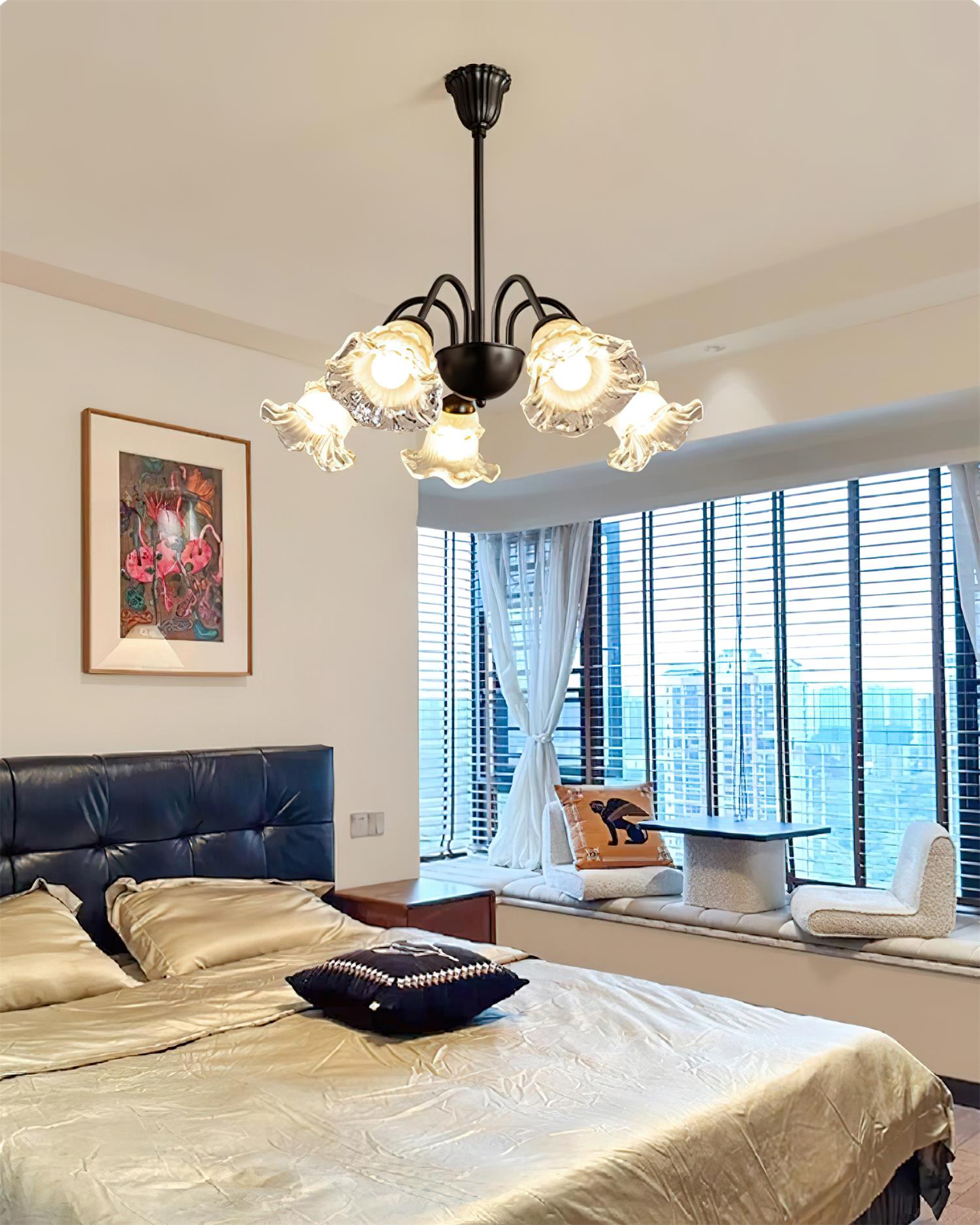 Lilura Chandelier Petal Glass Bloom - Letslighting