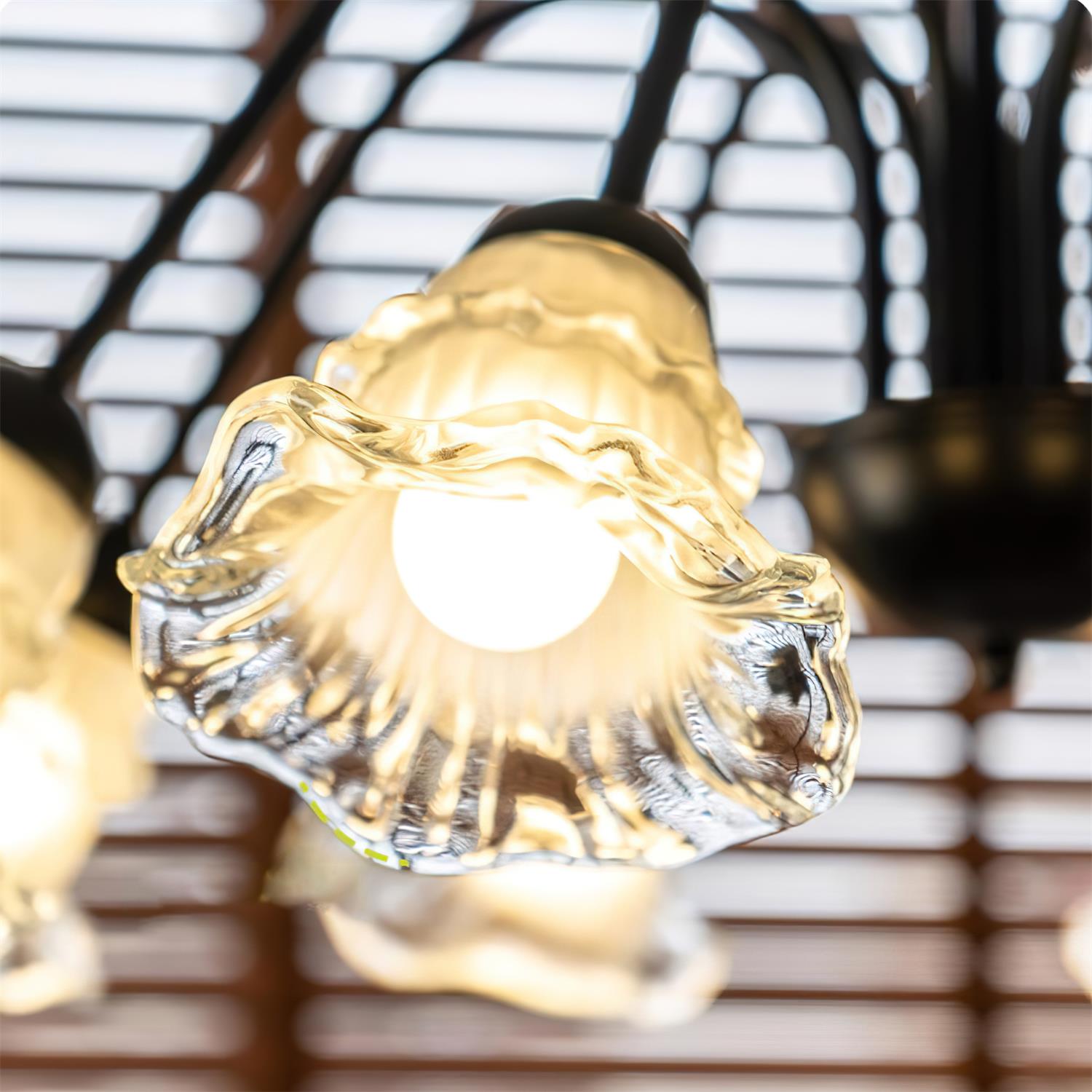Lilura Chandelier Petal Glass Bloom - Letslighting