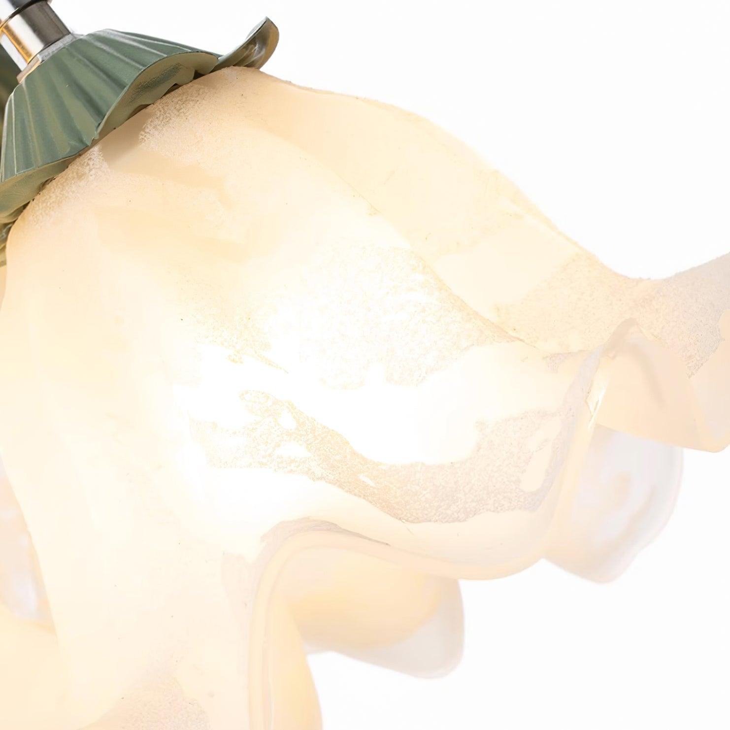 Ceiling Light Petal Shades Wavy Glass Bloom Elegant Floral - Letslighting