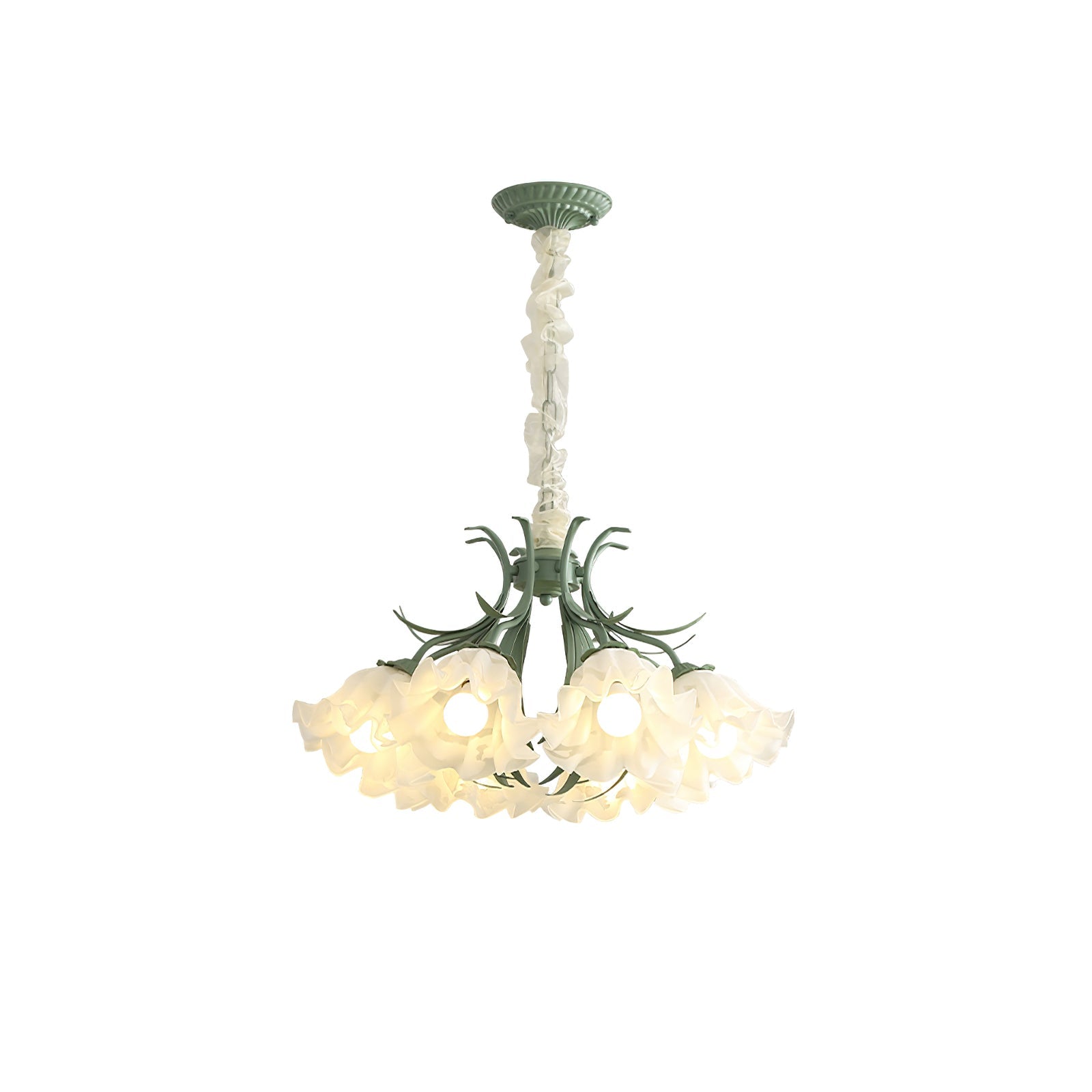 Lustra Chandelier Flower with Petals and Leaves - Letslighting