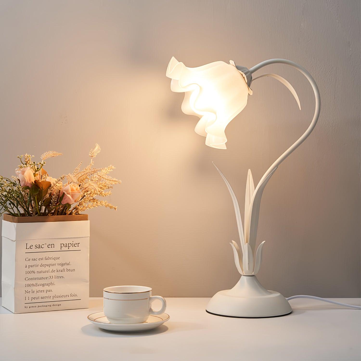 Zorien Acrylic Floral Table Lamp - Letslighting
