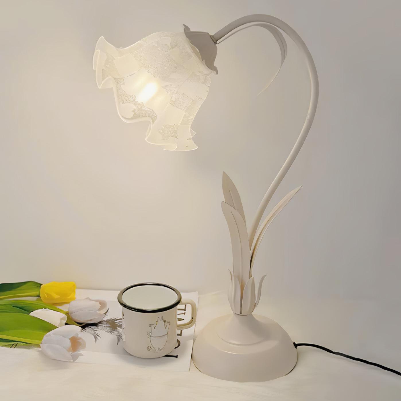 Zorien Acrylic Floral Table Lamp - Letslighting