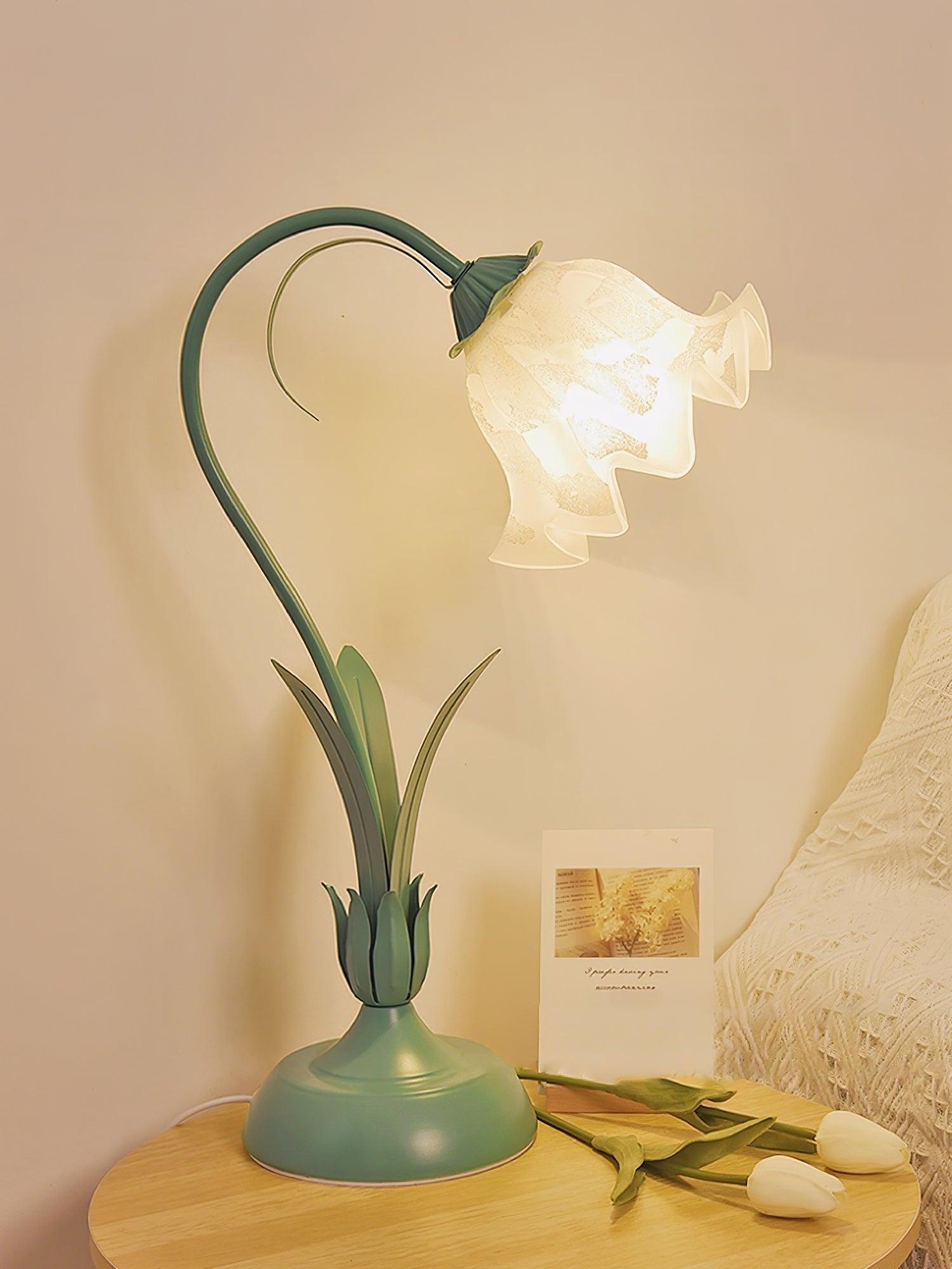 Zorien Acrylic Floral Table Lamp - Letslighting