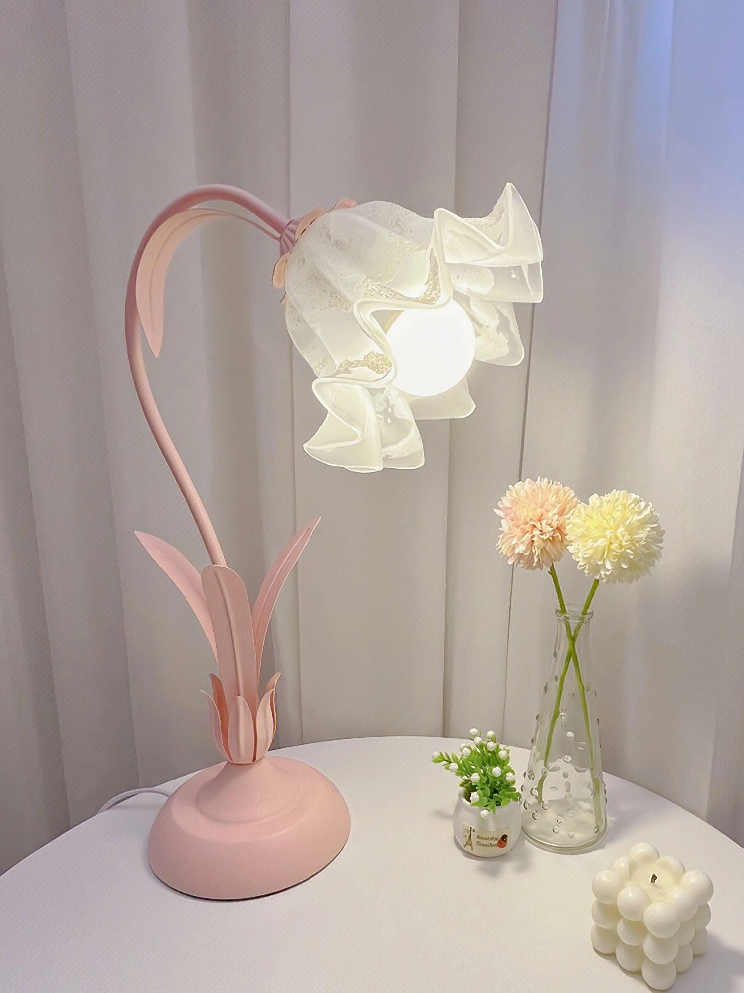 Zorien Acrylic Floral Table Lamp - Letslighting