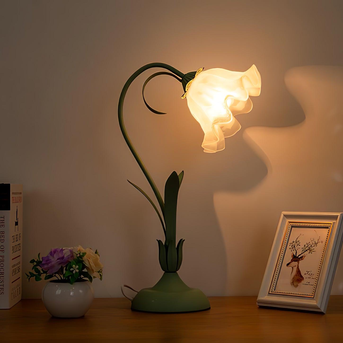 Zorien Acrylic Floral Table Lamp - Letslighting