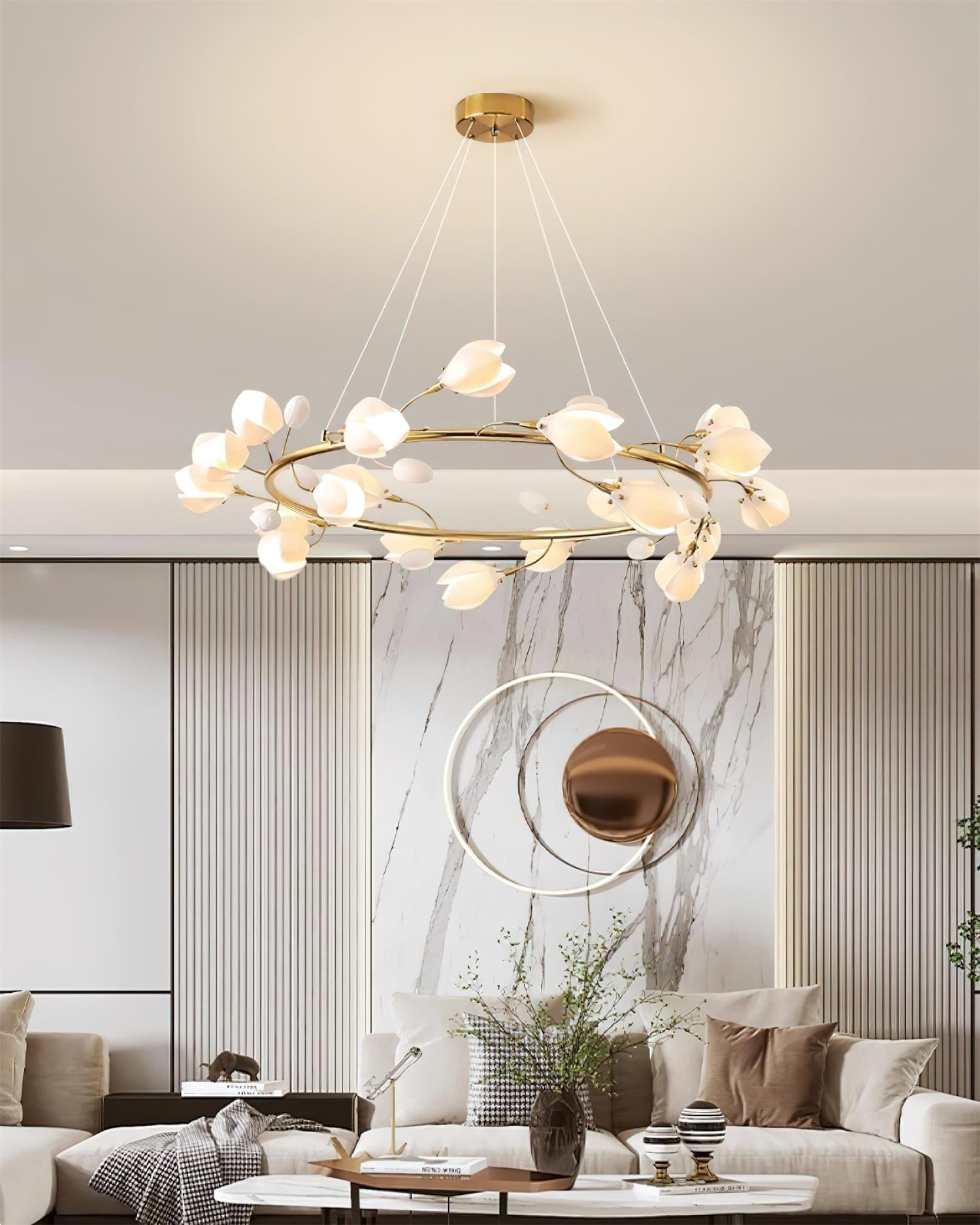 Lilyloop Chandelier Blooming Petal Cascade - Letslighting