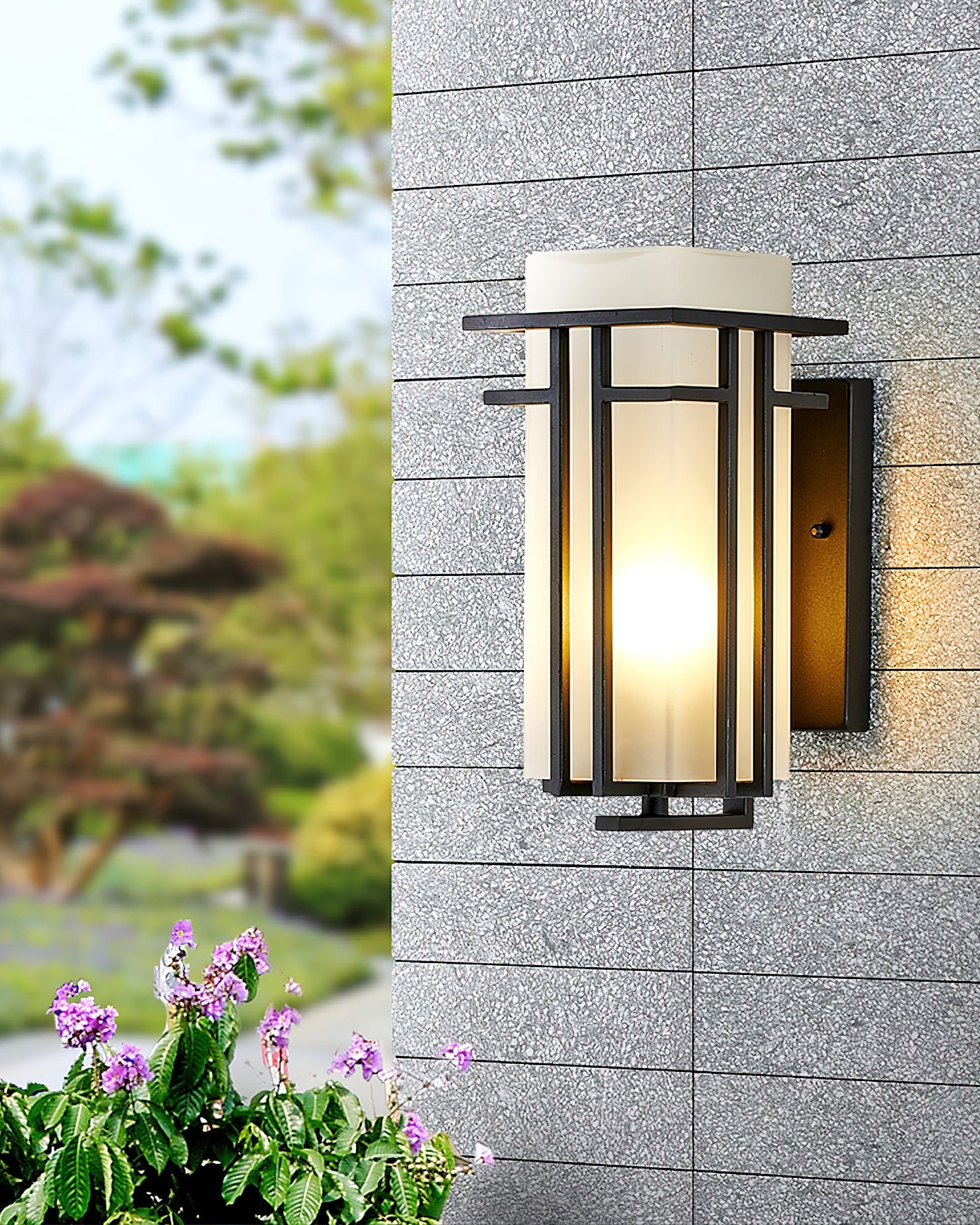 Lustra Outdoor Wall Lamp Iron Lantern Retro - Letslighting