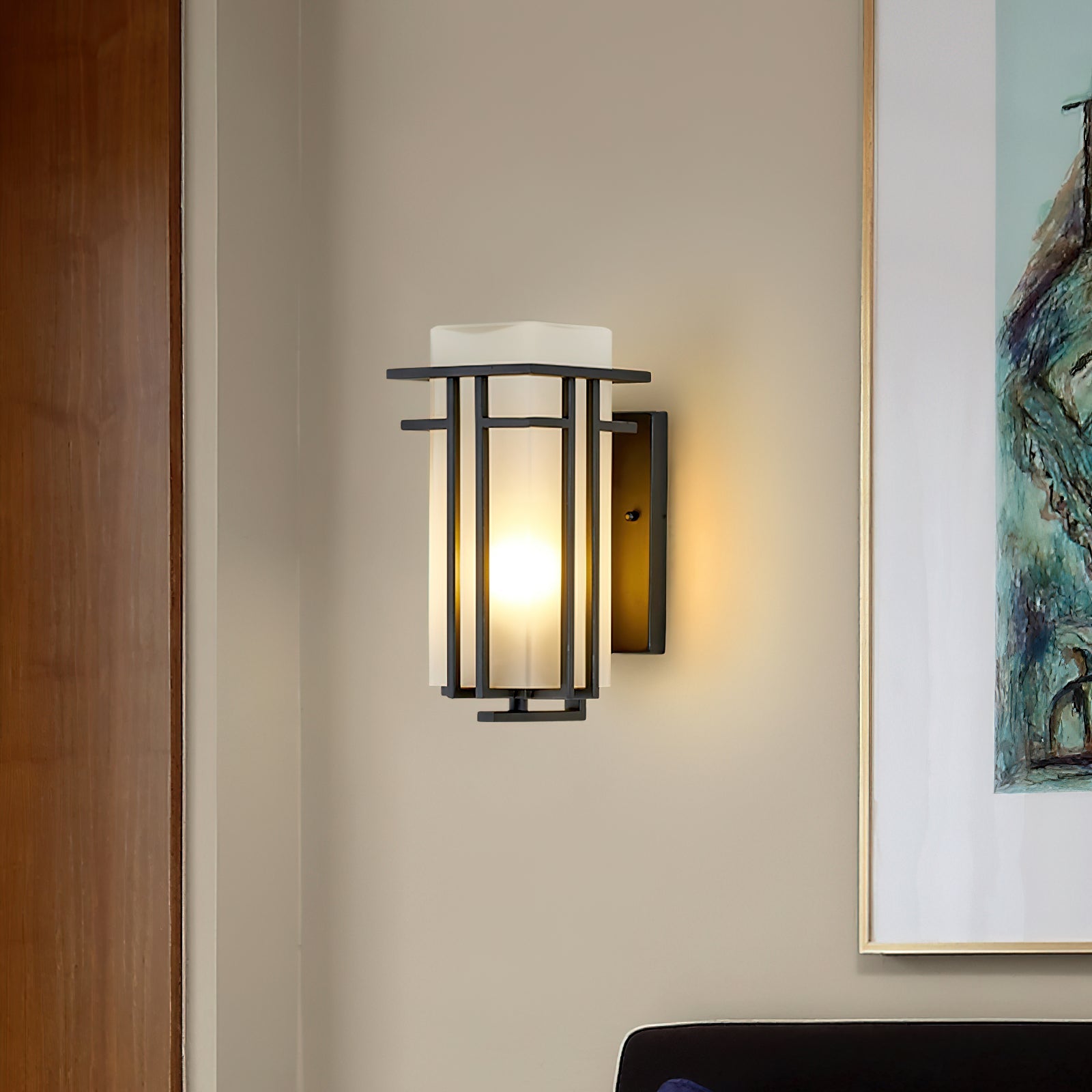 Lustra Outdoor Wall Lamp Iron Lantern Retro - Letslighting