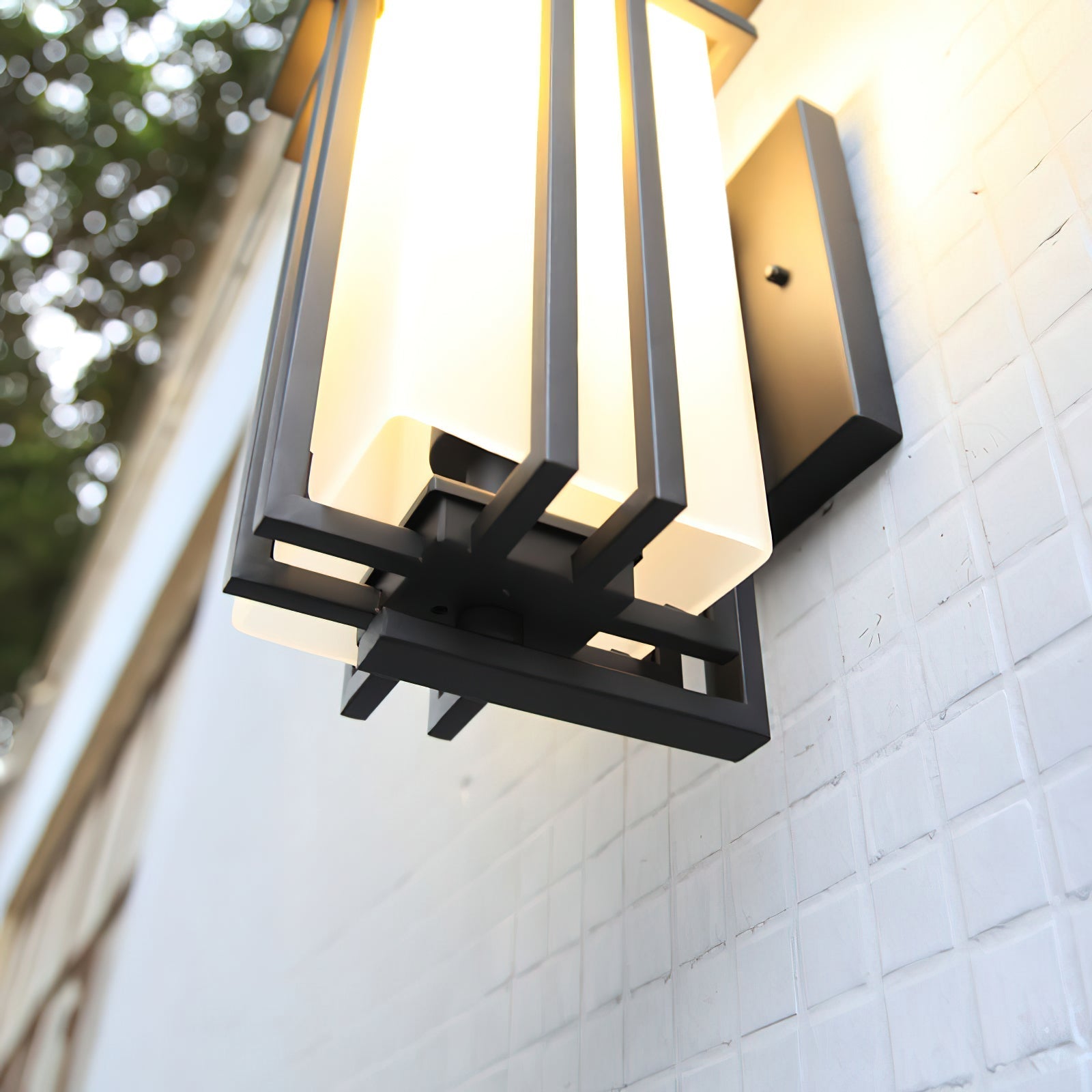 Lustra Outdoor Wall Lamp Iron Lantern Retro - Letslighting