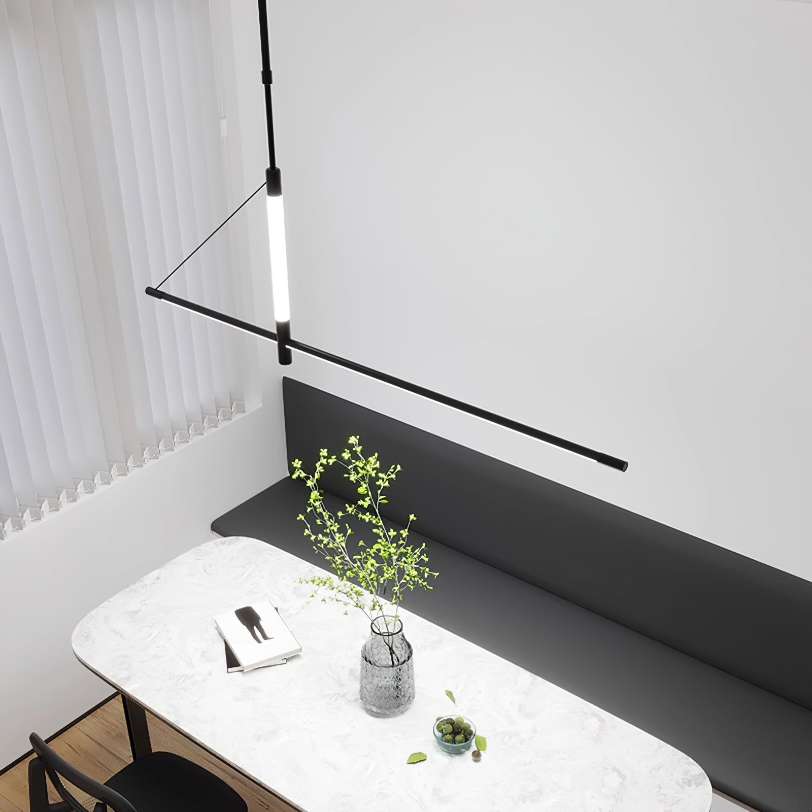 Araeyra Modern Minimalist Linear Axis Pendant Light - Letslighting