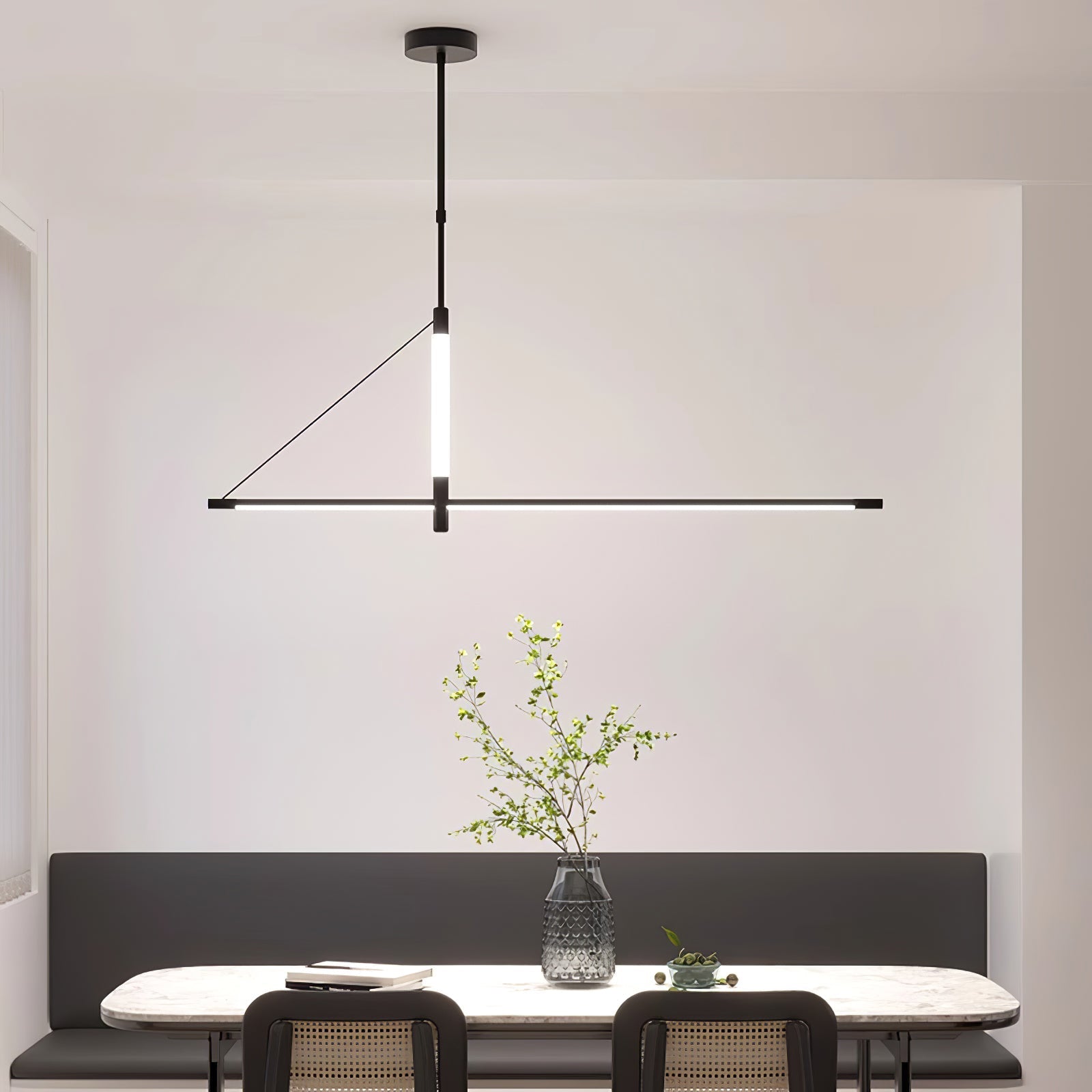 Araeyra Modern Minimalist Linear Axis Pendant Light - Letslighting